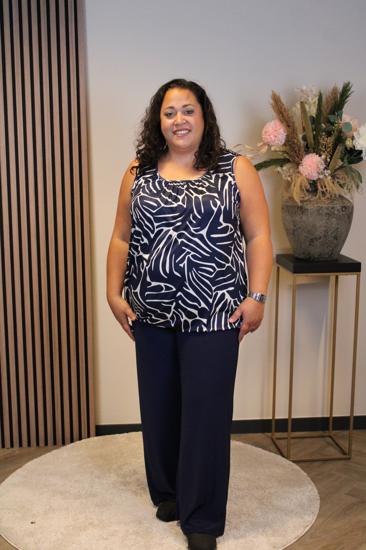 Hailey | Top blauw 48 t/m 52