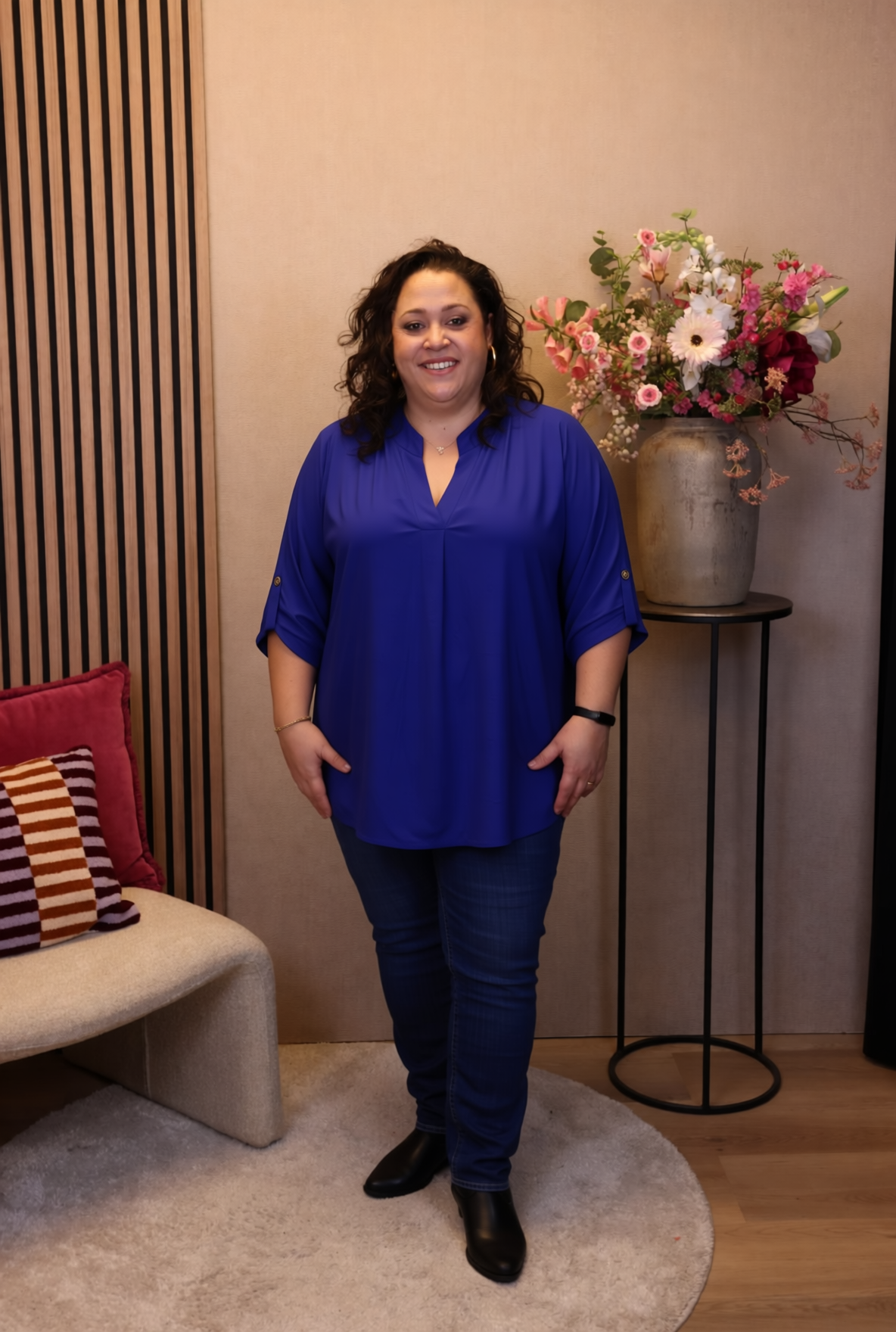 Mara | Blouse kobalt