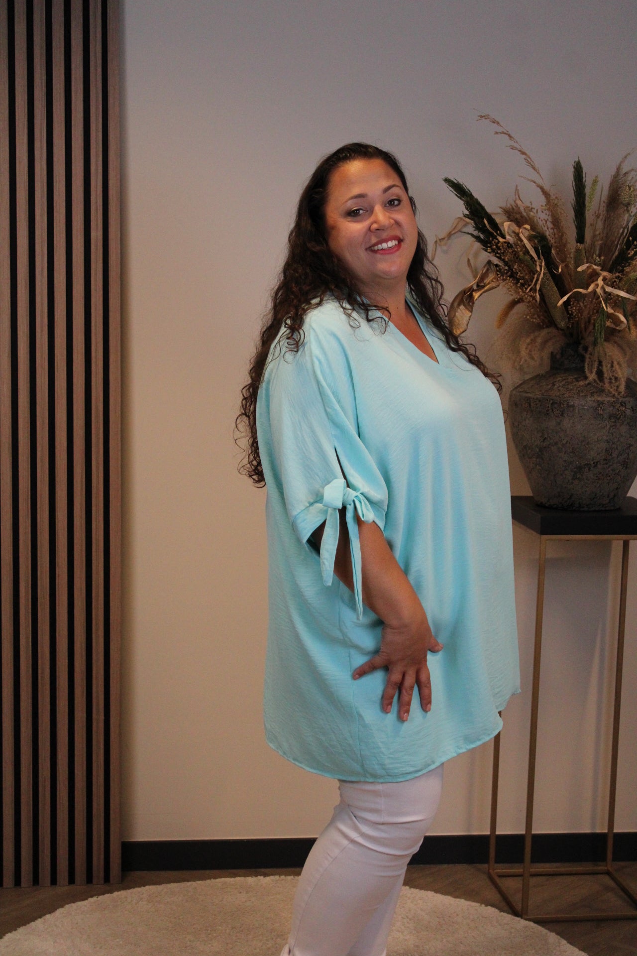 Virella | Blouse mint 48 t/m 52
