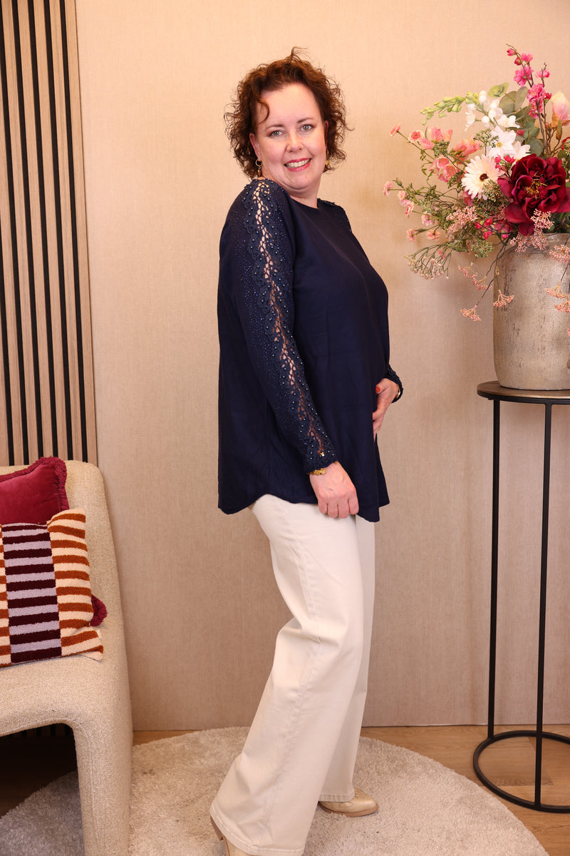 Perla | Trui navy