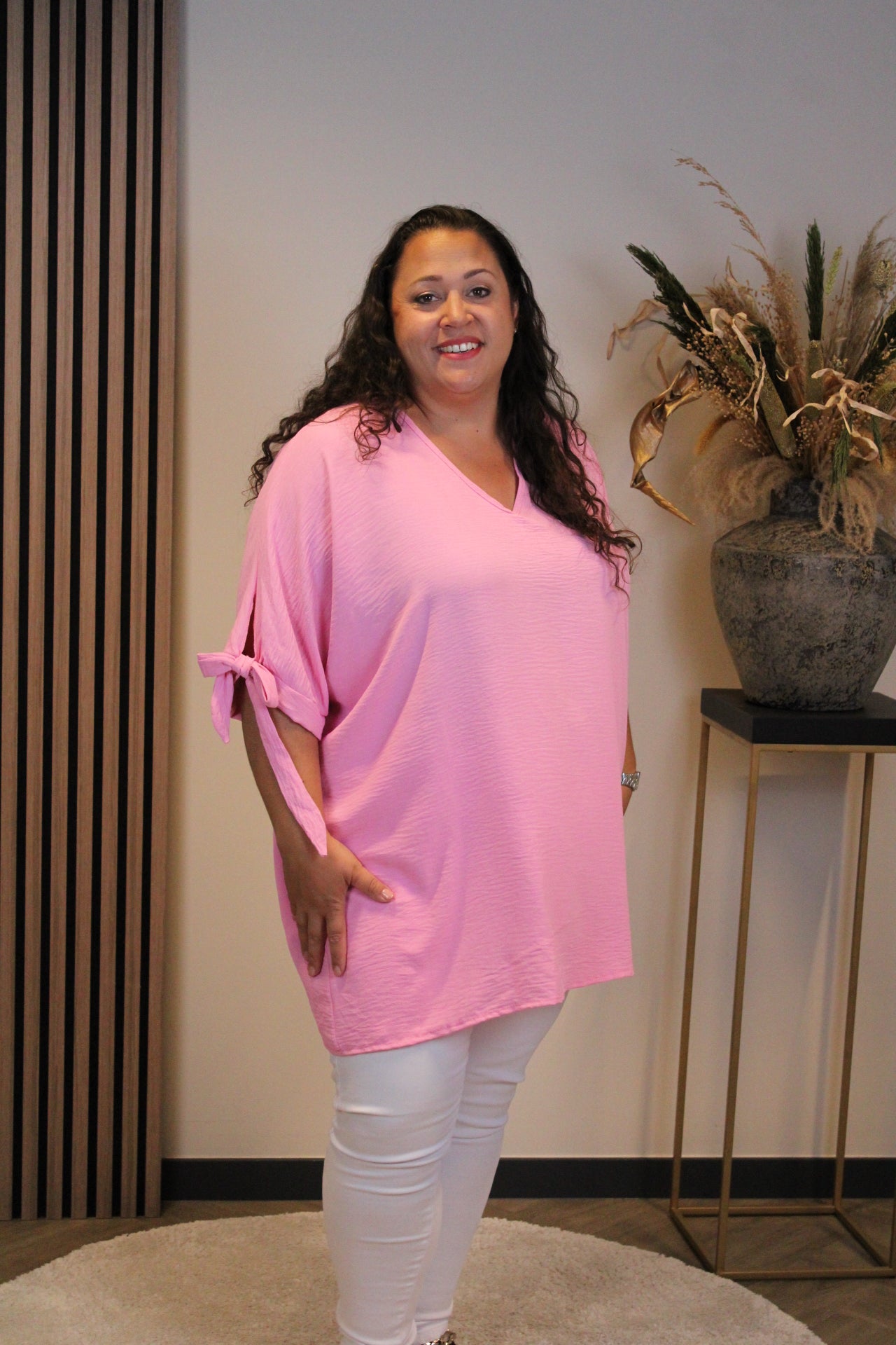 Virella | Blouse roze 48 t/m 52