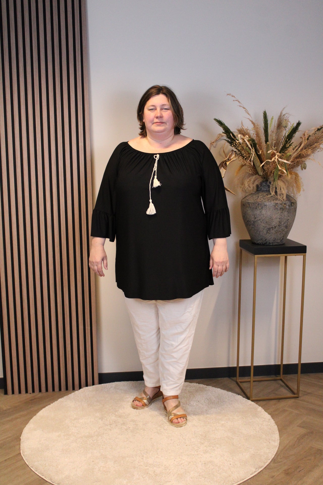 Julia | Blouse zwart 52 t/m 58