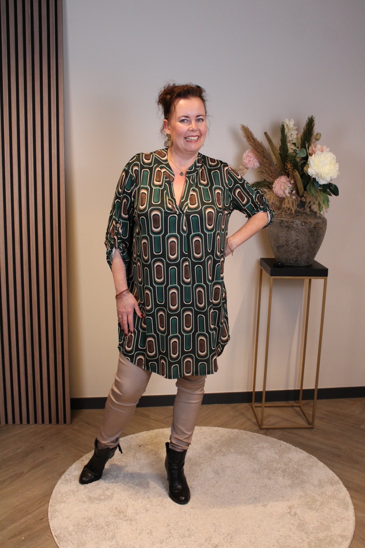 Tineke | Tuniek groen 48 t/m 52