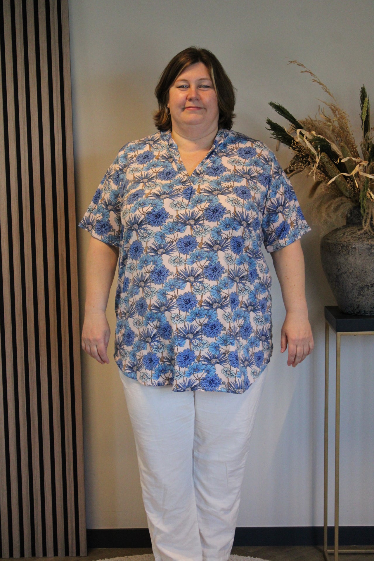 Josephine | Blouse korte mouw 52 t/m 58