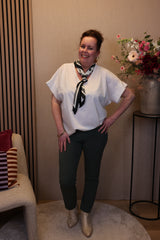 Lilly | Broek groen viscose