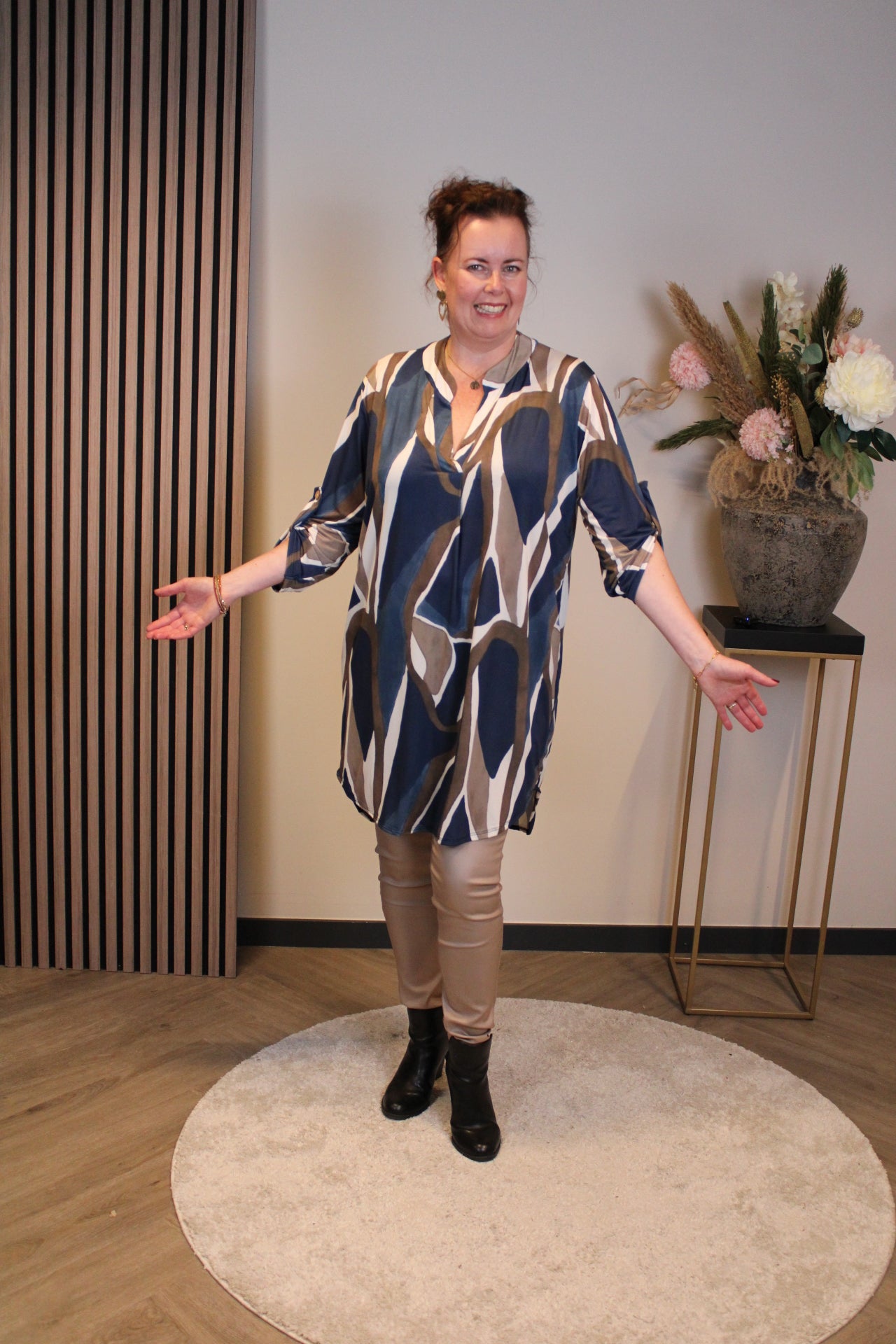 Dasha | tuniek blauw 38 t/m 48