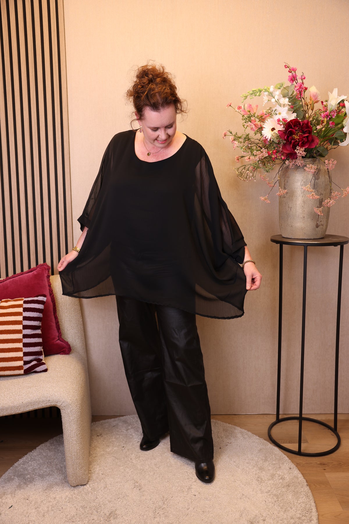Sienna | Top zwart 40 - 50