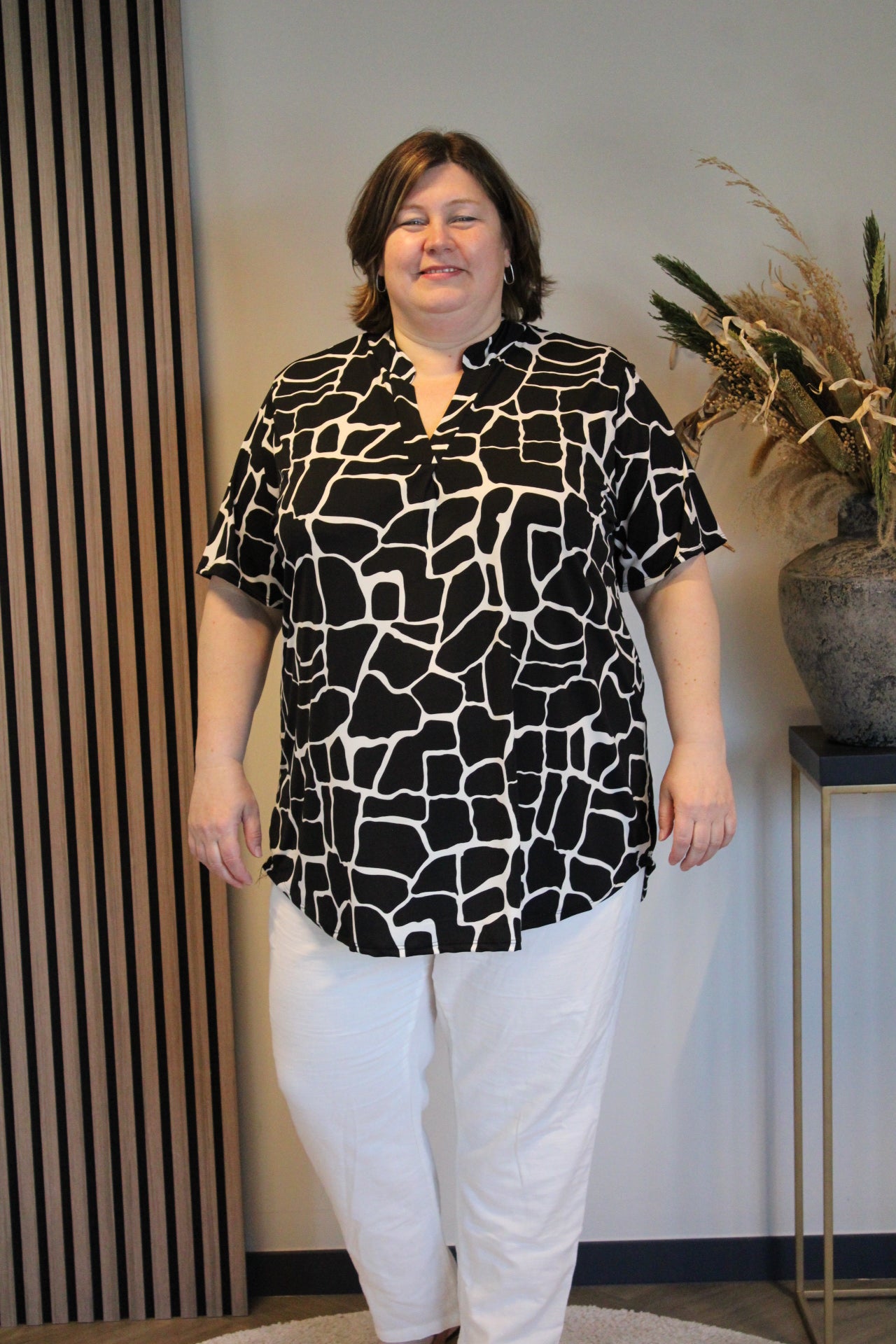 Miriam | Blouse korte mouw 52 t/m 58