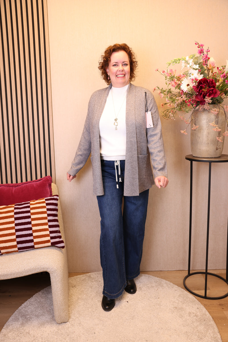 Livia | Vest grijs
