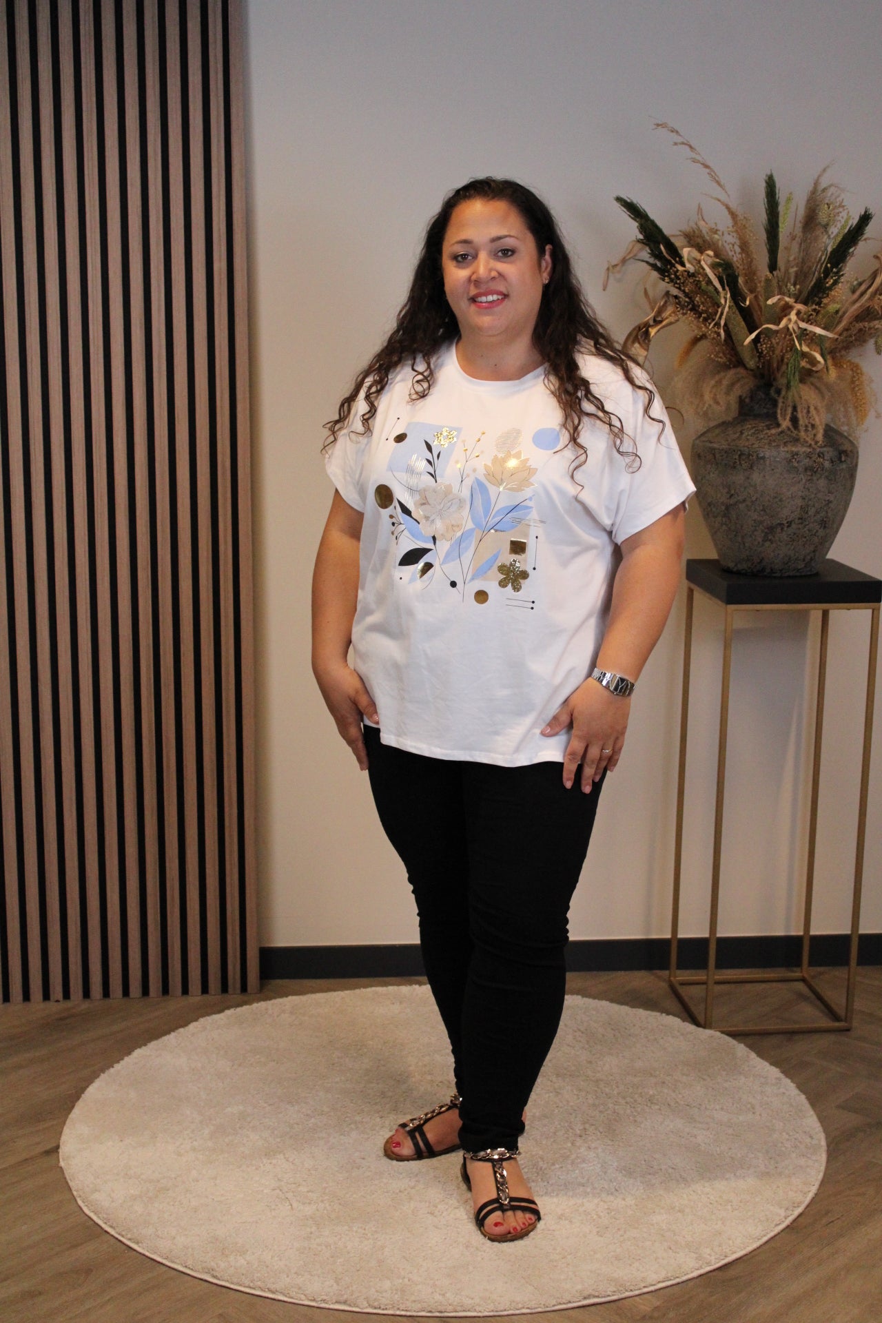 Uniek | T-shirt blauw 44 t/m 48