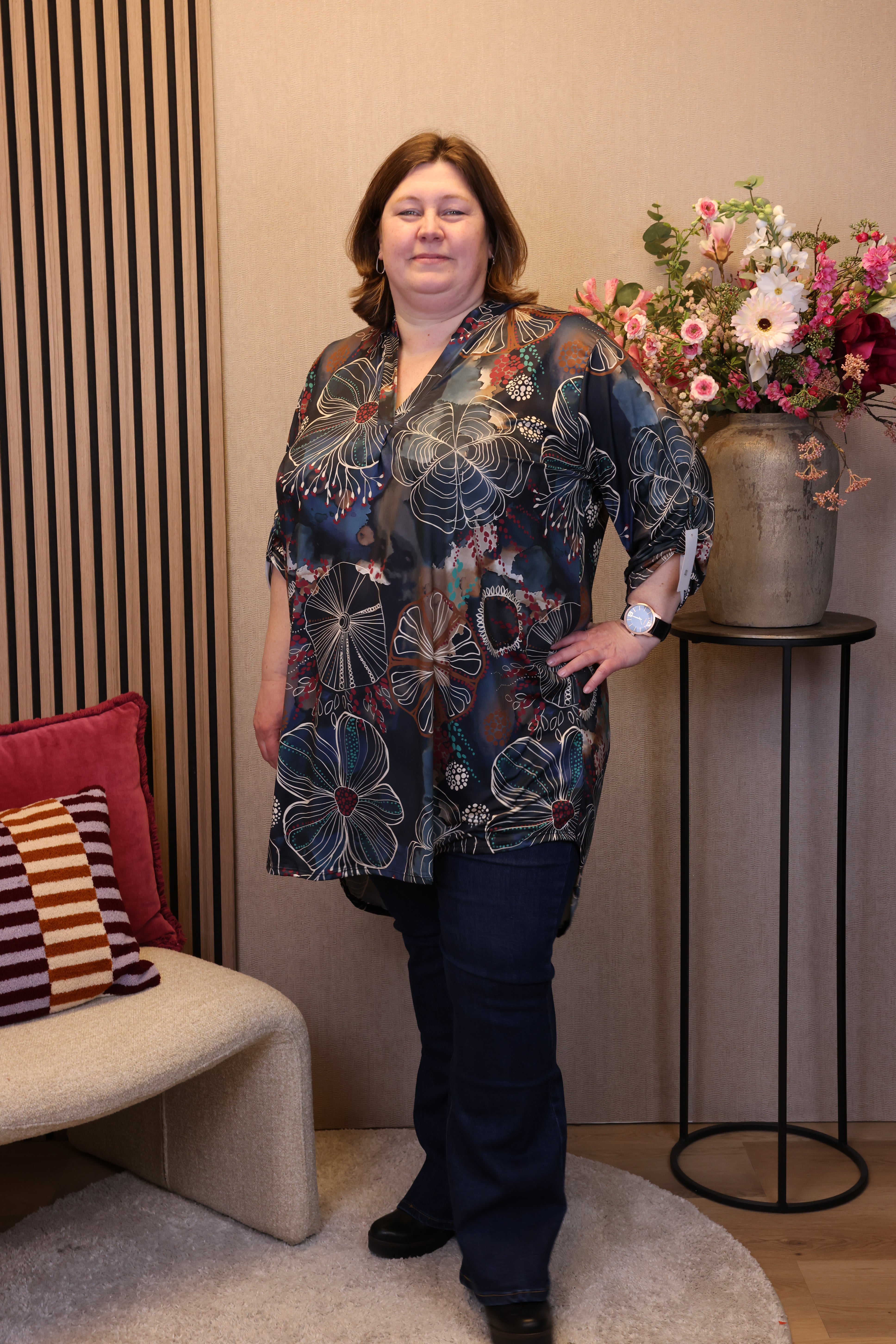 Ingrid | Tuniek blauw