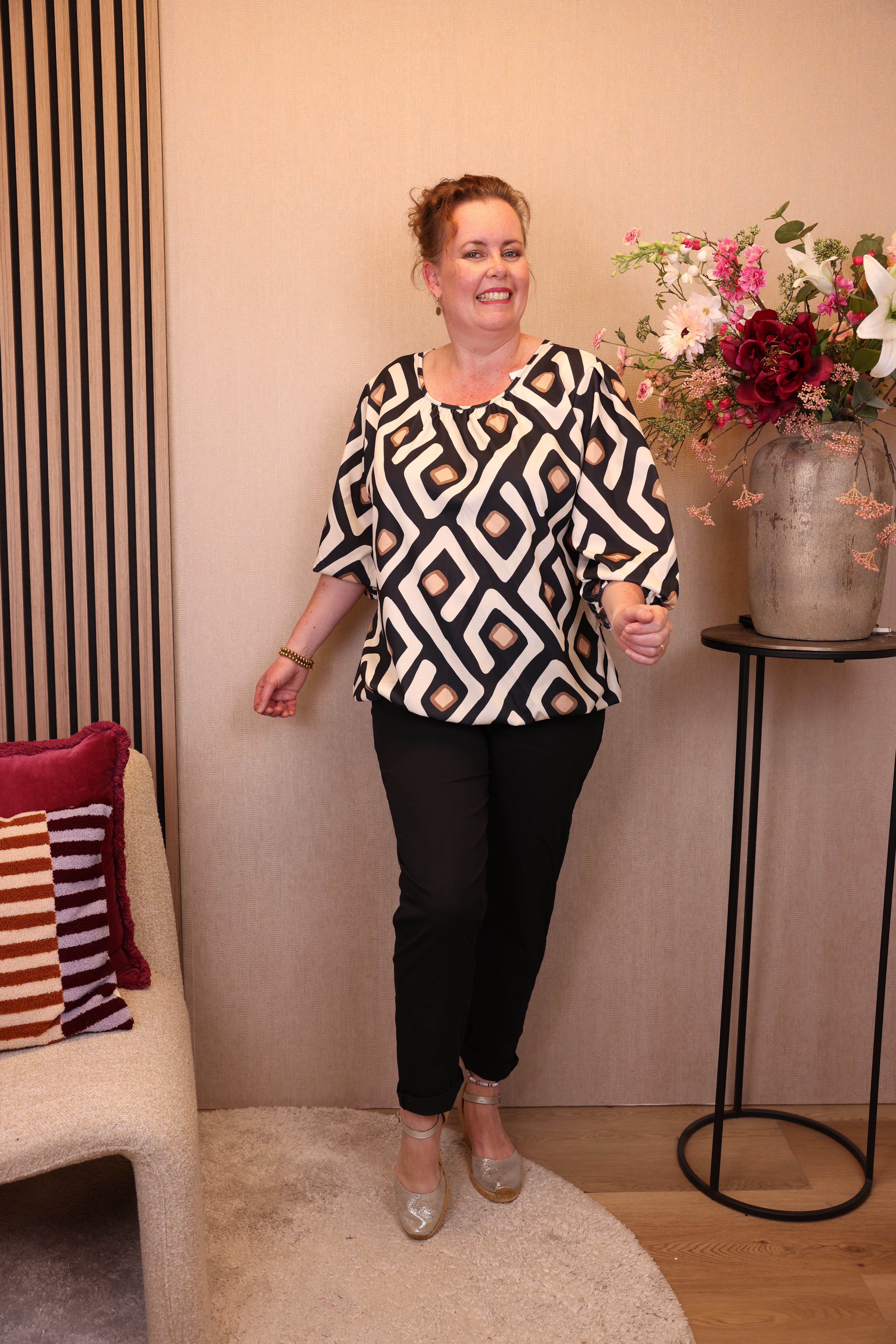 Pleun | Ballon top zwart