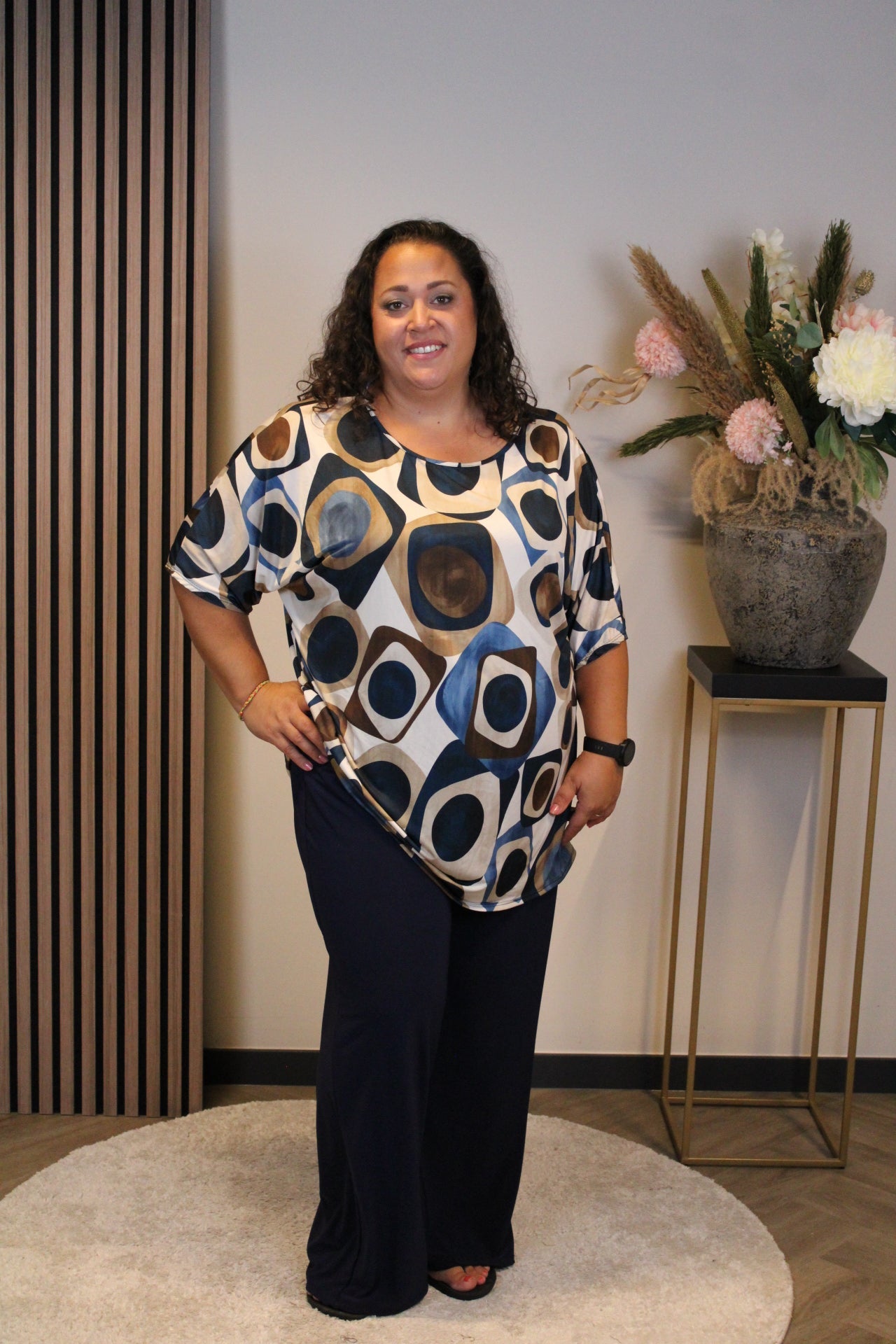 Ivonne | Top blauw 38 t/m 48