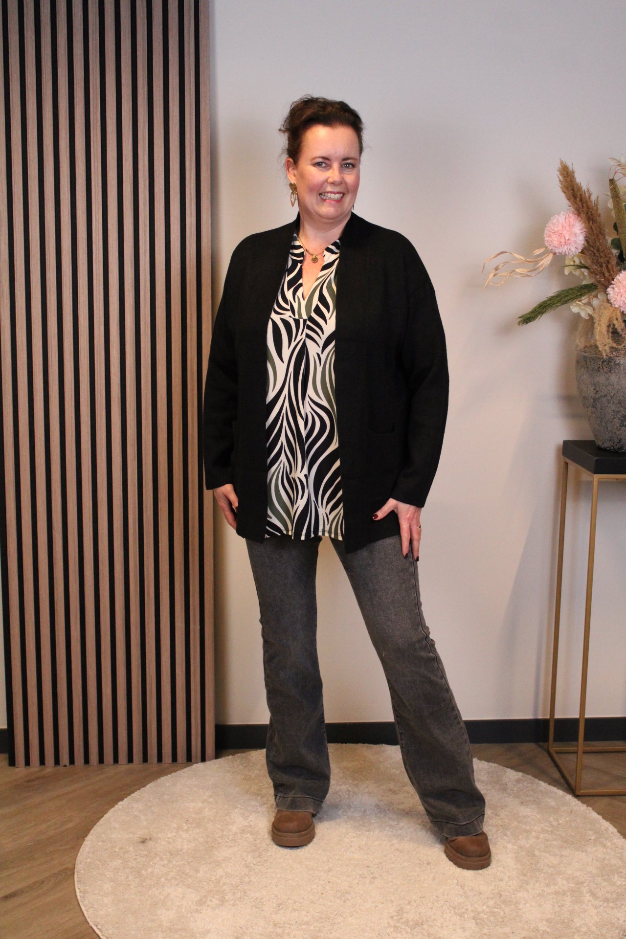 Esmée | vest zwart 38 t/m 42