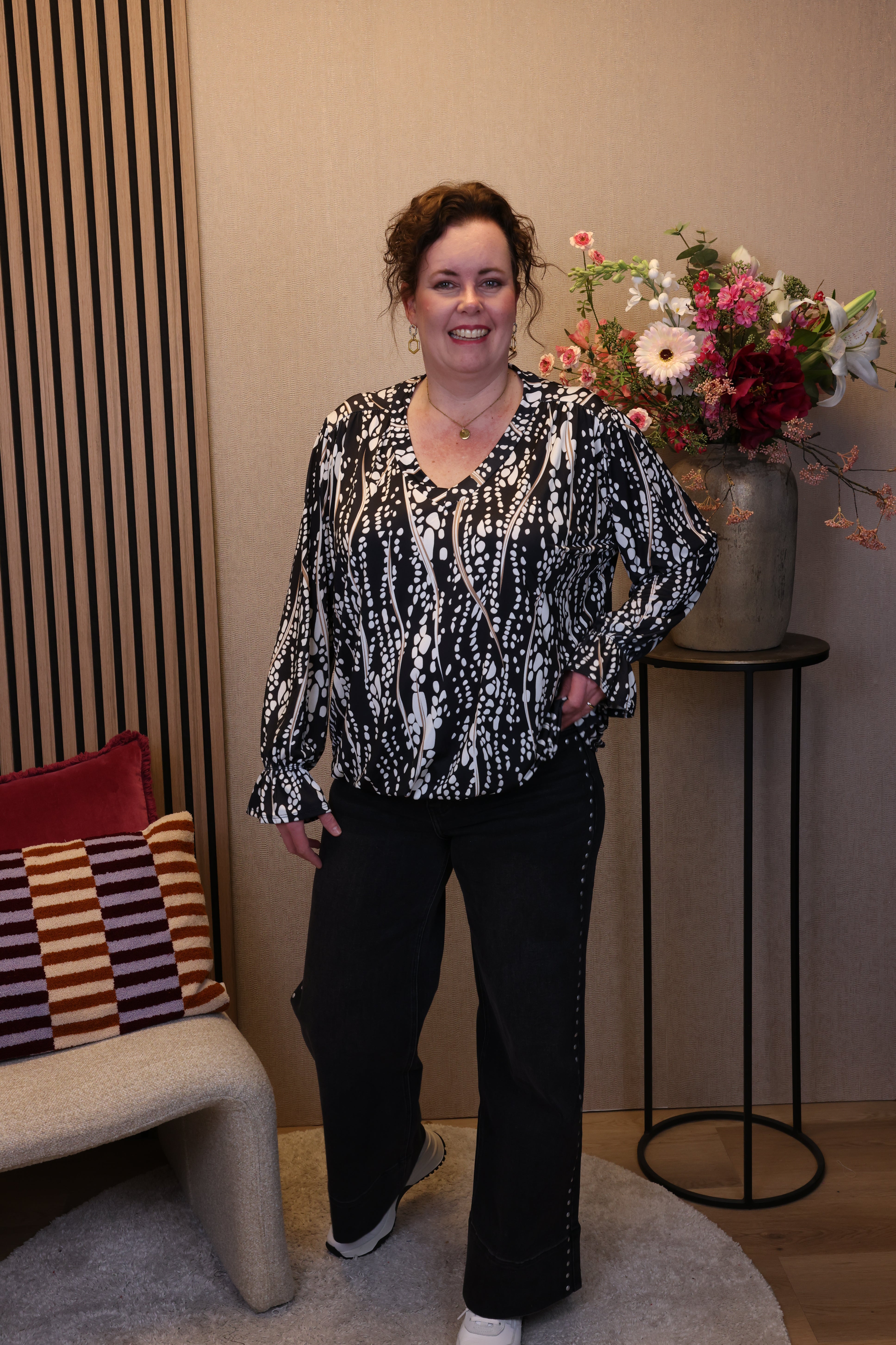 Ninthe | Ballon top zwart