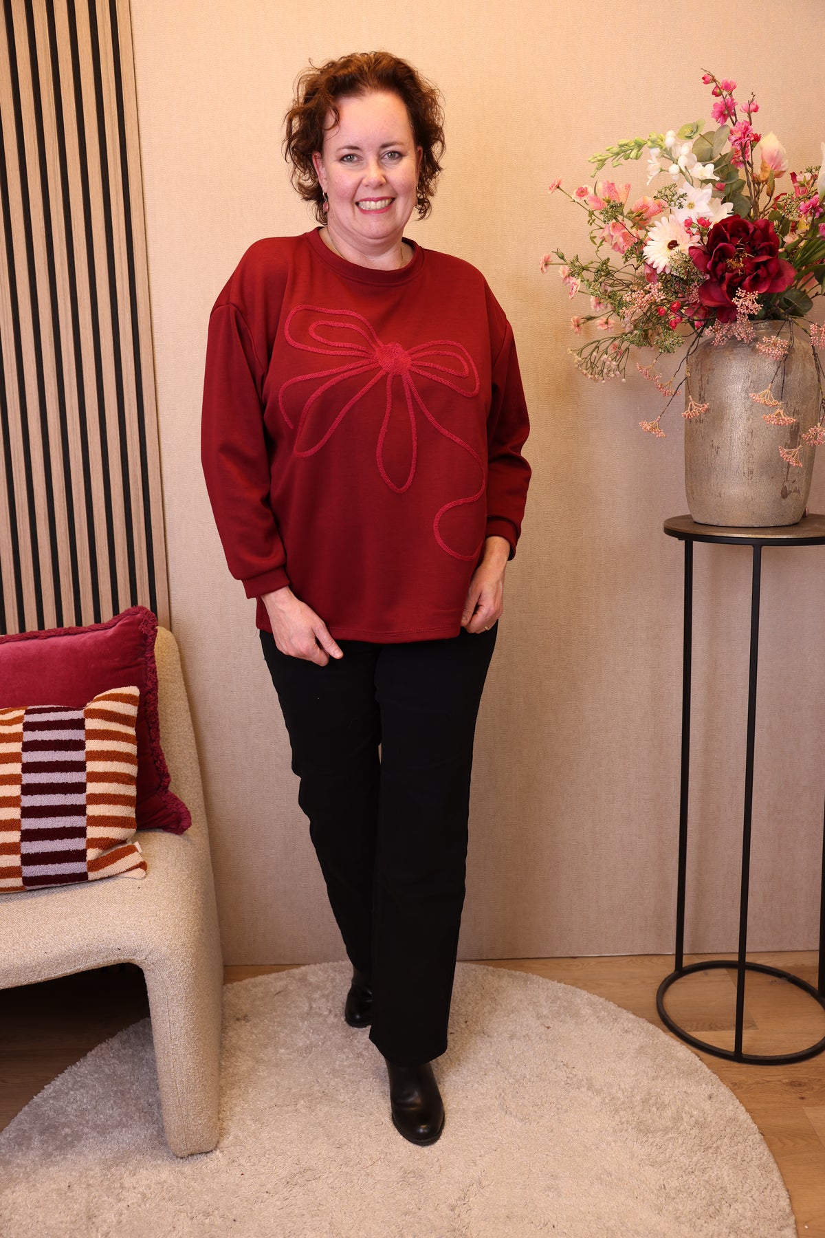 Nelleke | Trui bordeaux