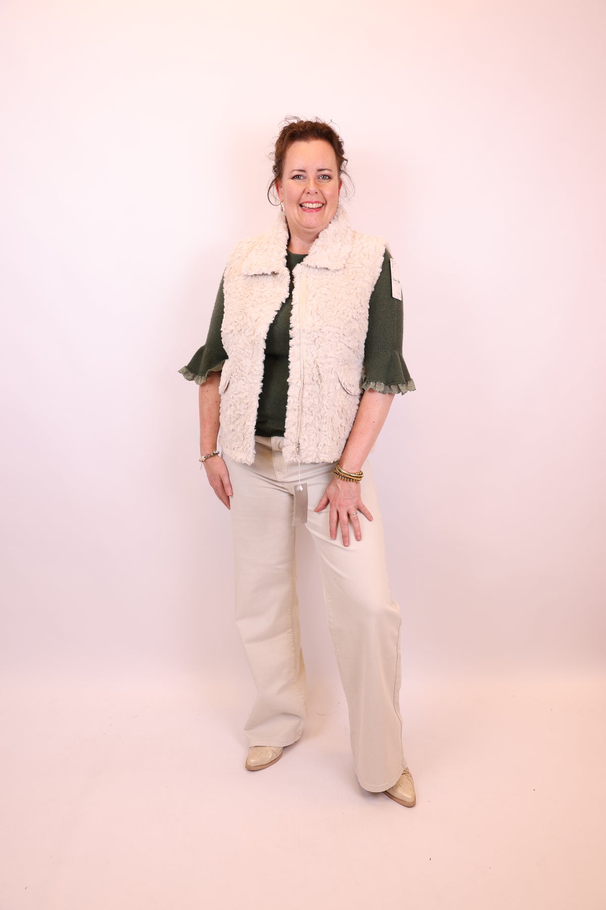 Edith | Gilet taupe