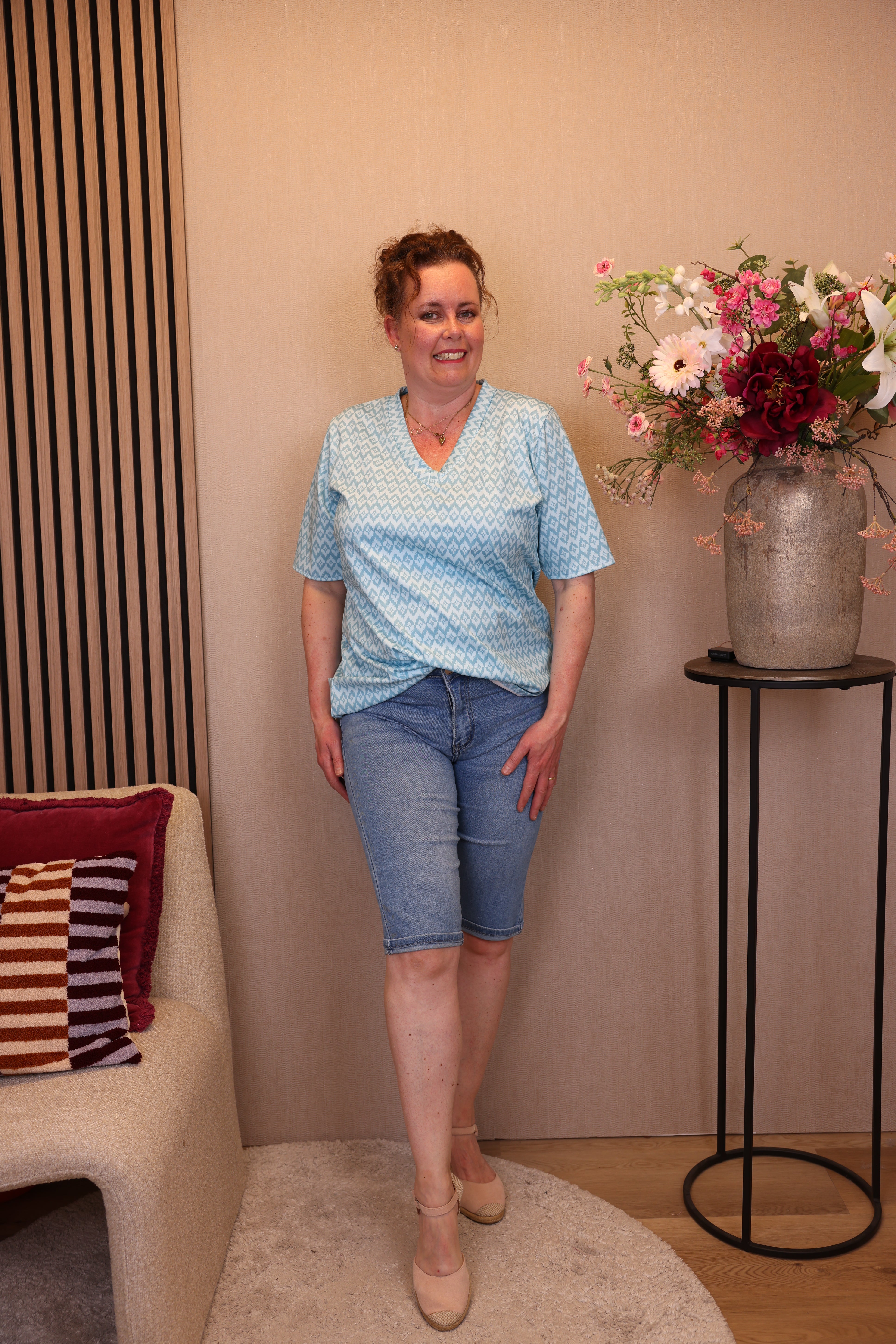 Bibi | Jeans kort blauw 38 - 48