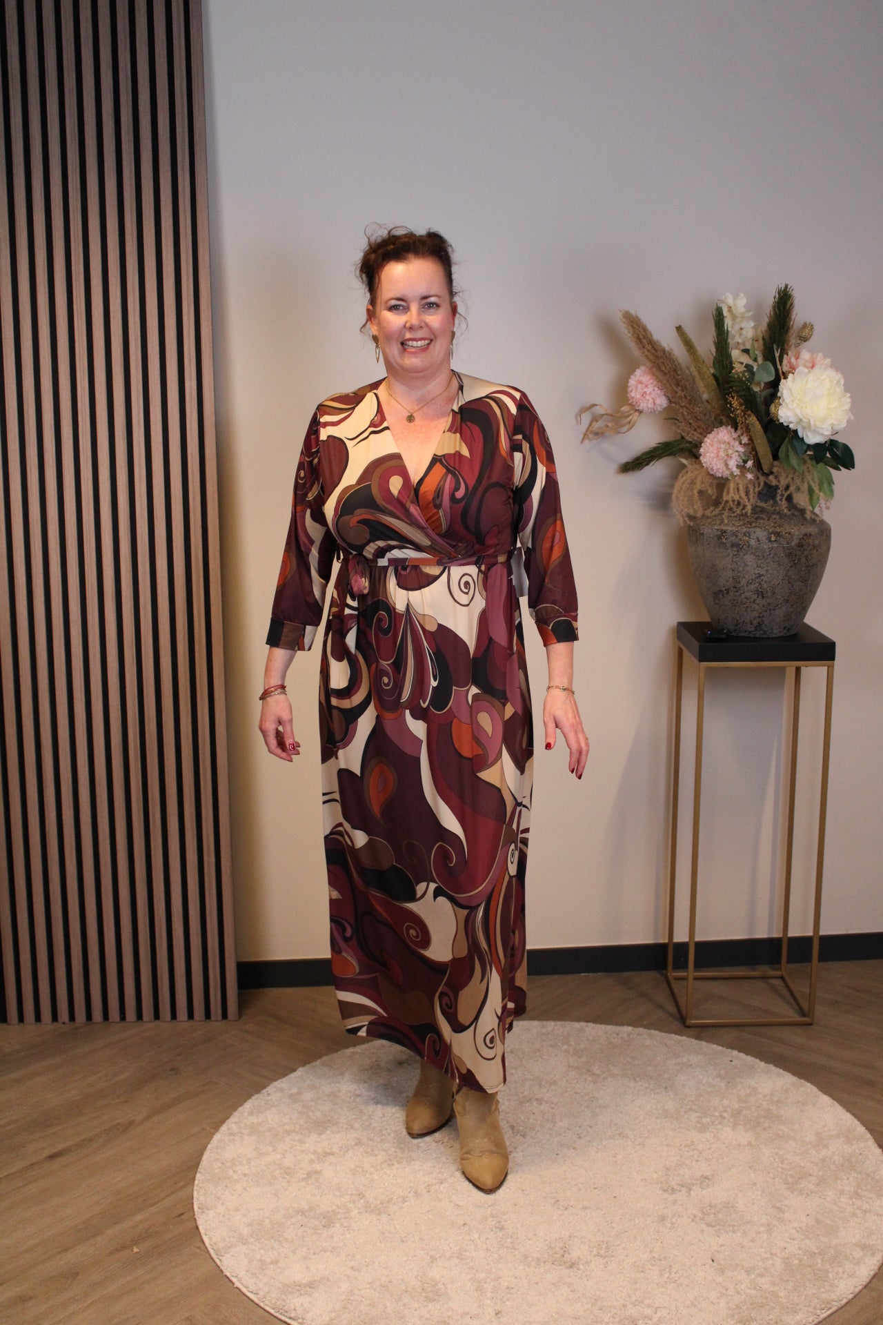 Jasmine | Jurk lange mouw 38 t/m 44