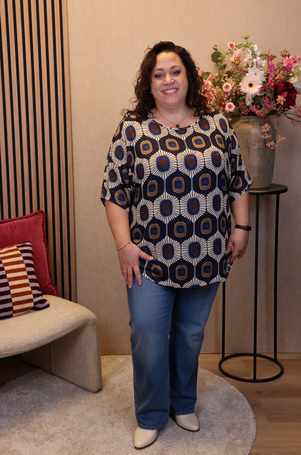 Nienke | Top blauw