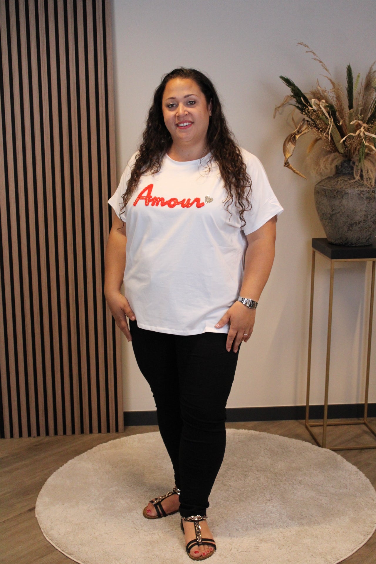 Amour | T-shirt rood 44 t/m 48