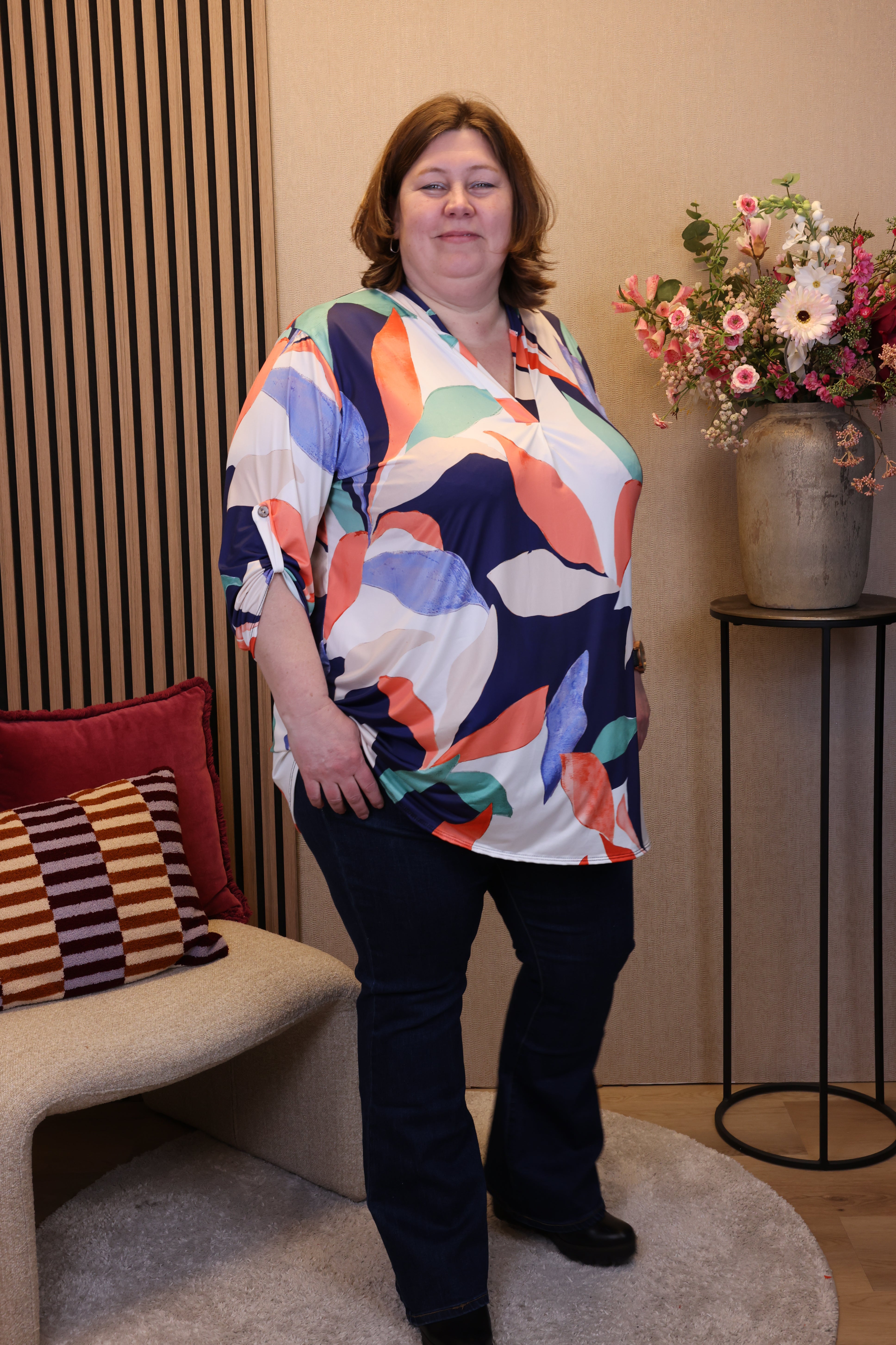 Nina | Blouse blauw