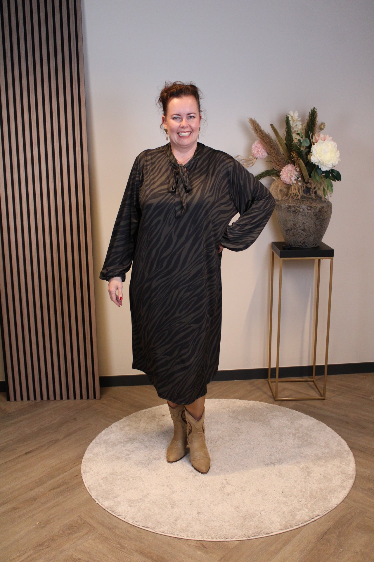 Sandra | Jurk met strikje 46 t/m 50
