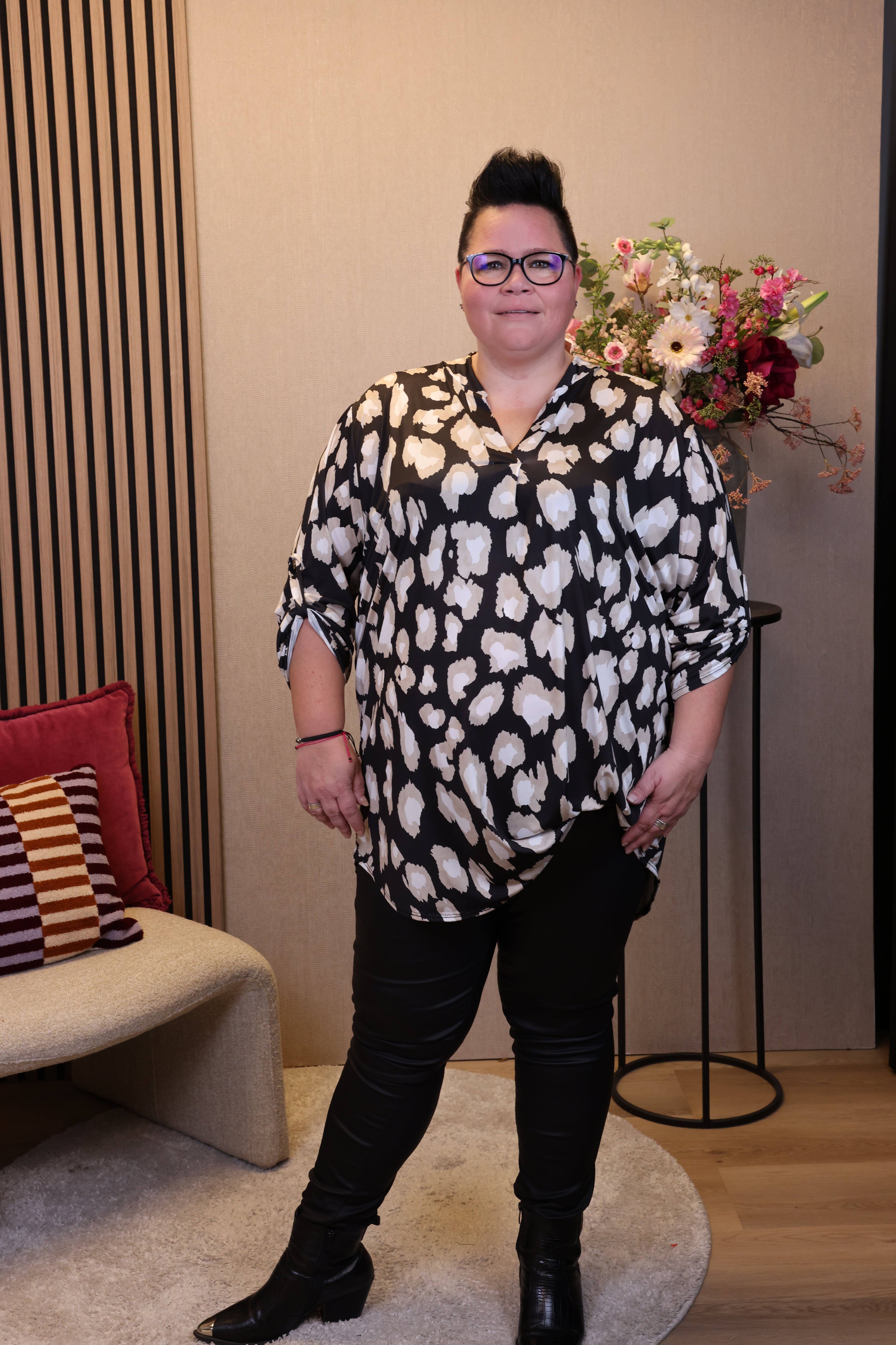 Verena | Blouse zwart
