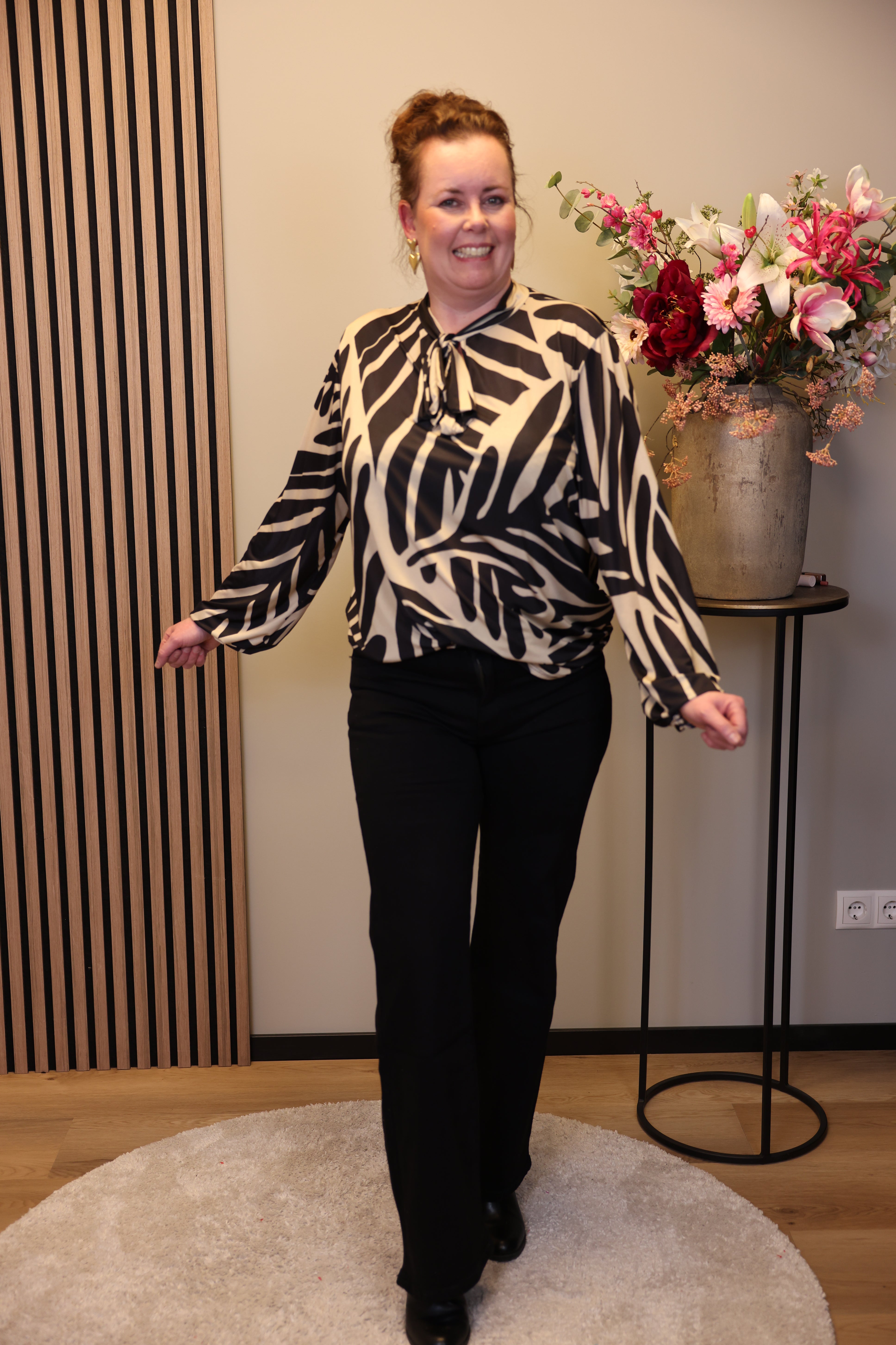 Jenny | Flared Jeans zwart 40 - 50