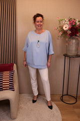 Lief | Broek wit viscose