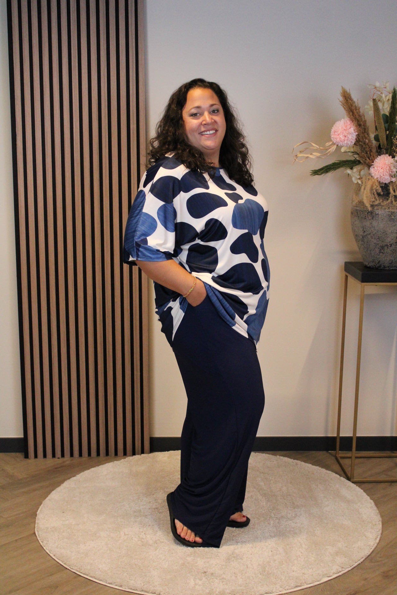 Nora | Top blauw