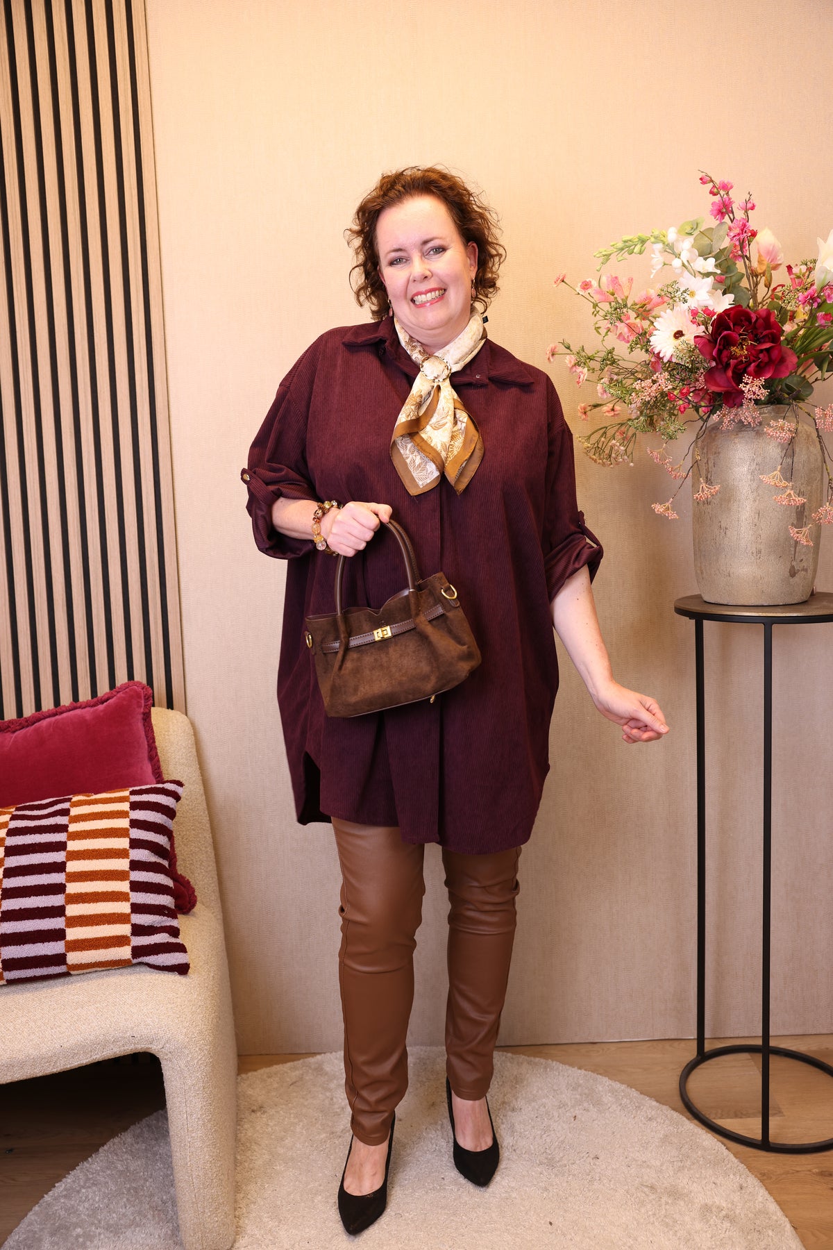 Vera | Tuniek bordeaux