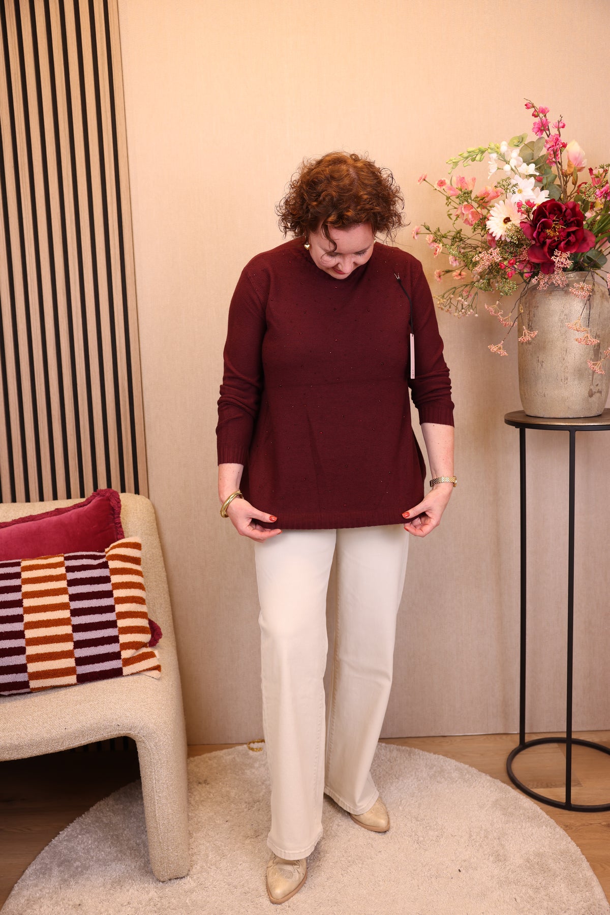 Anne | Trui bordeaux