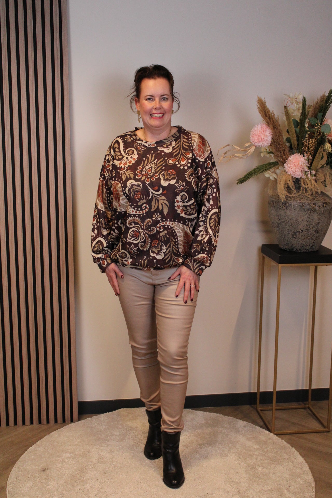 Cato | trui bruin 46 t/m 50