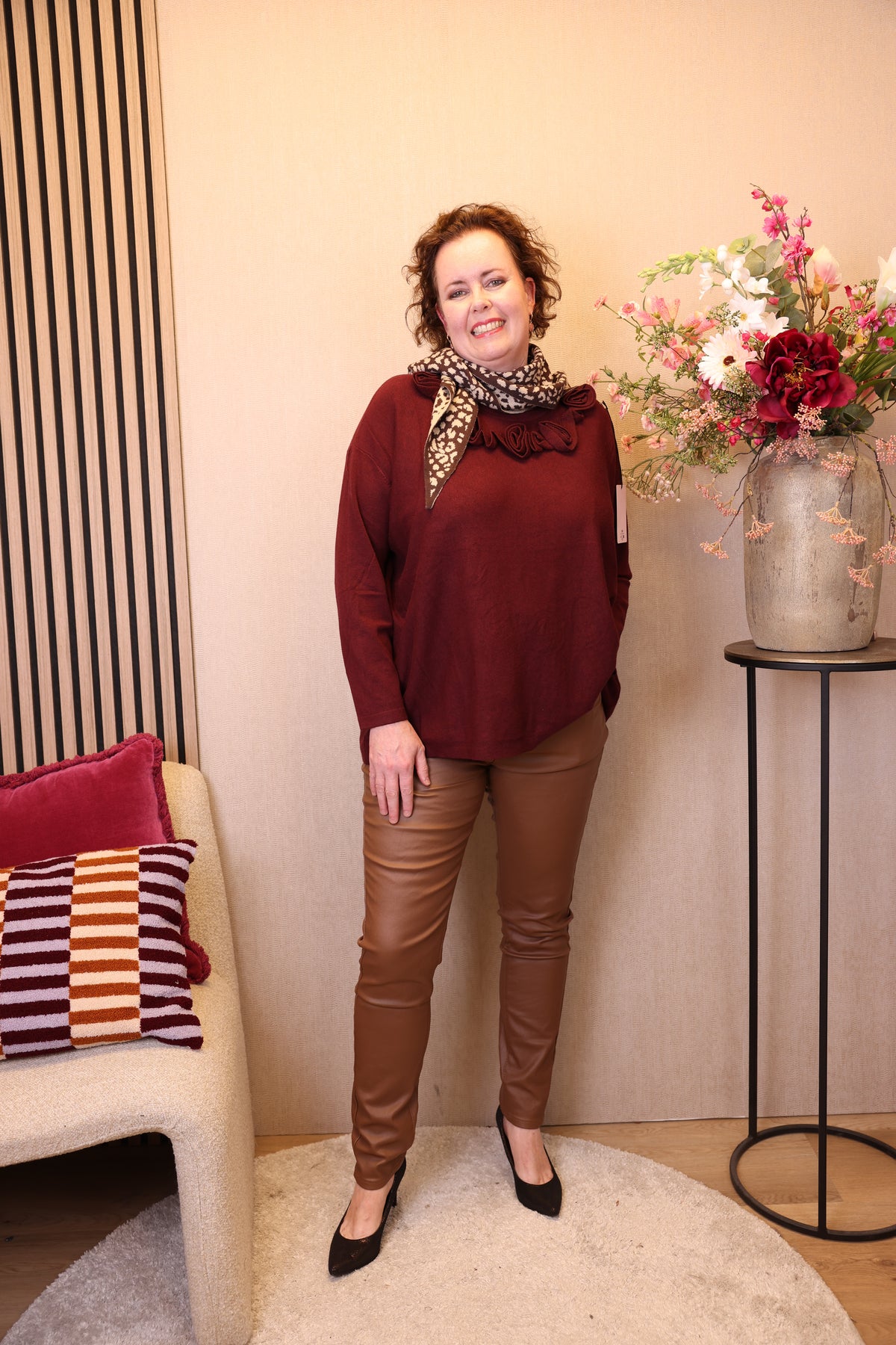 Monica | Trui bordeaux