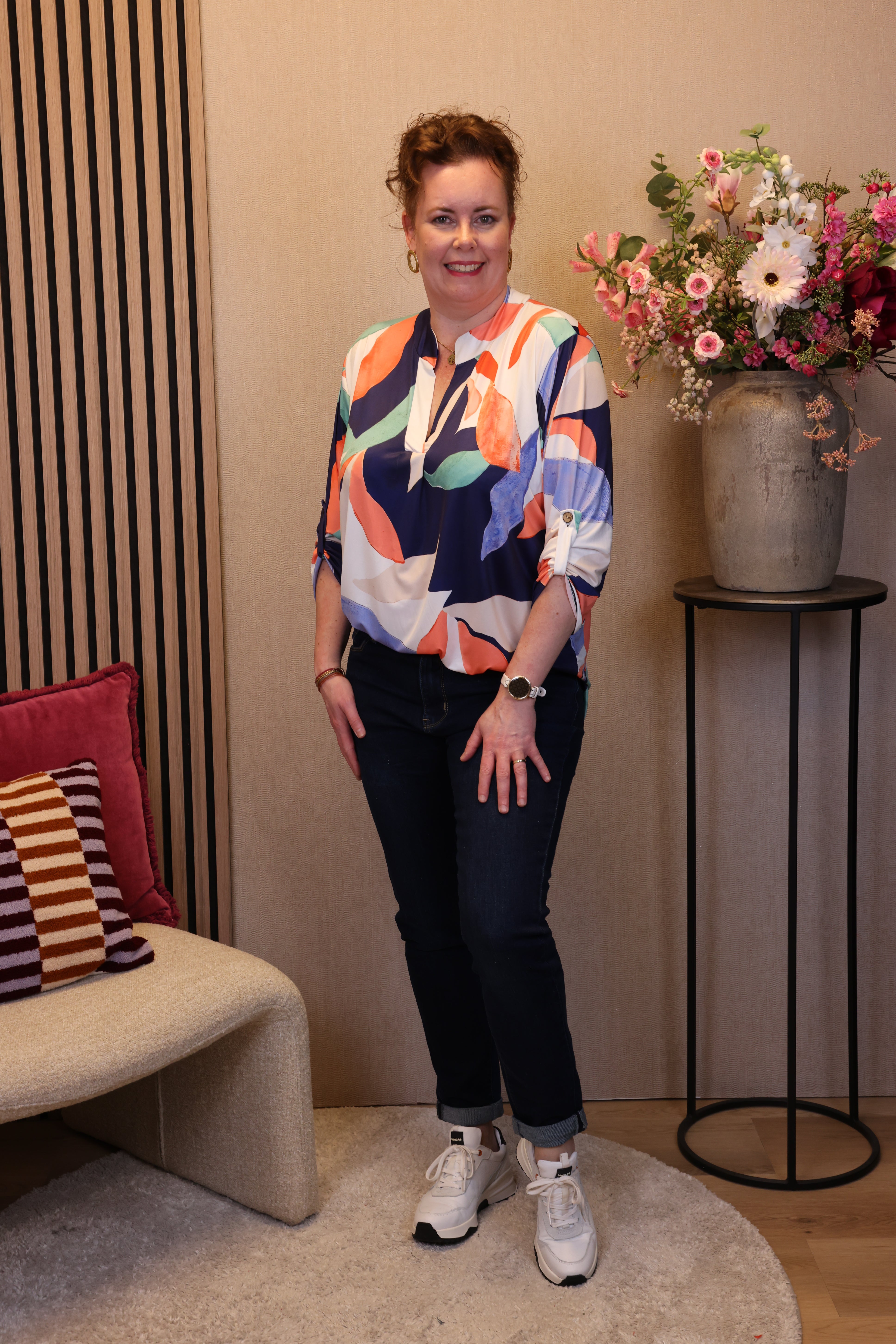 Nina | Blouse blauw