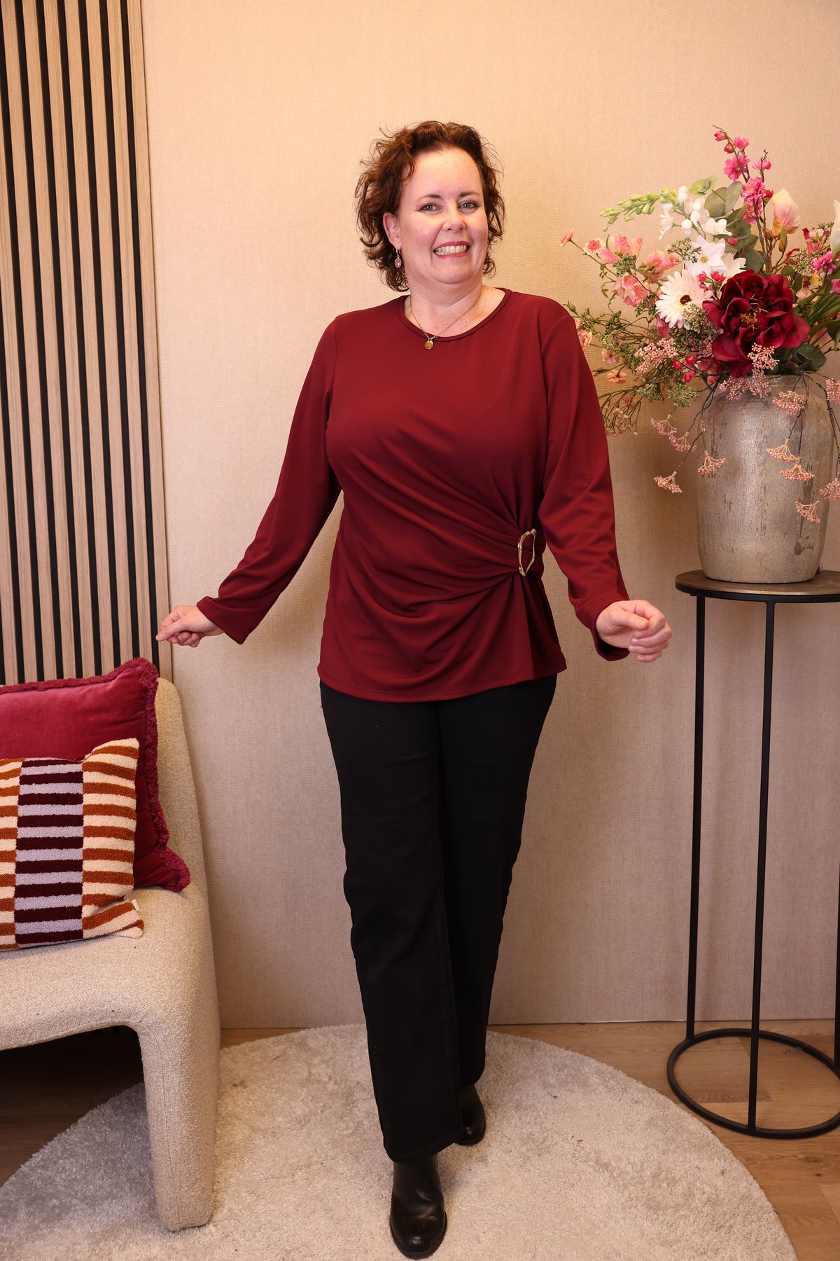 Nikki | Top bordeaux