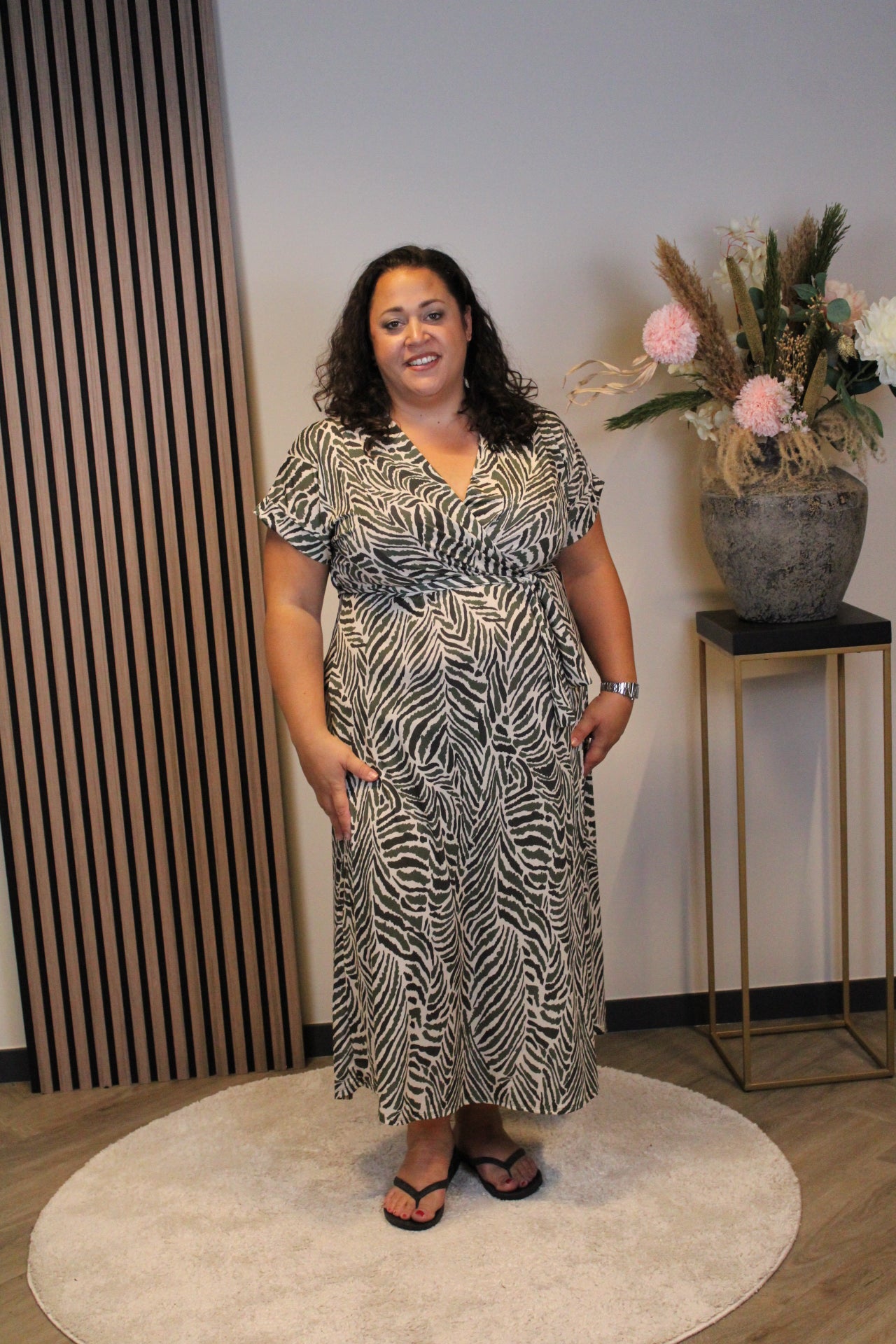 Sylvia | Jurk groen 46 t/m 50