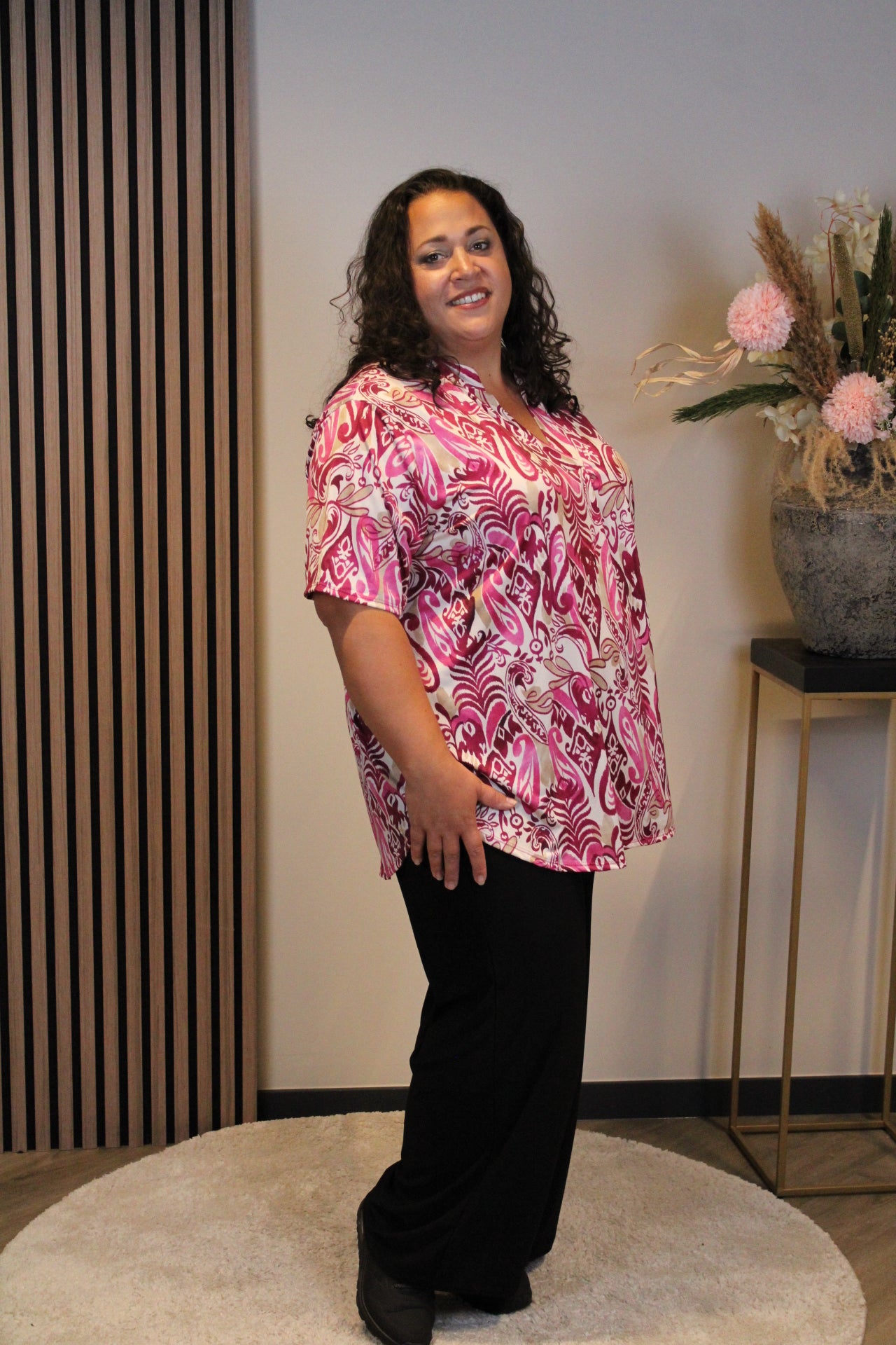 Bibi | Blouse korte mouw 48 t/m 52