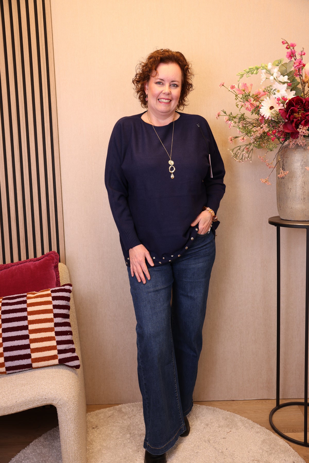 Livia | Trui navy