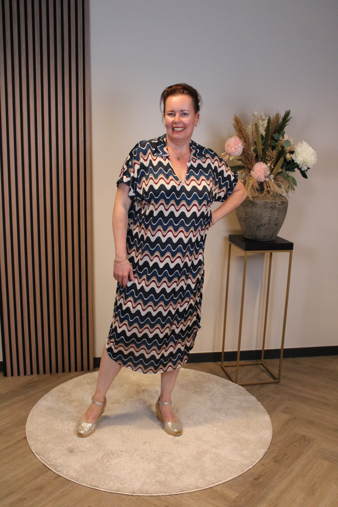 Zofia | Jurk blauw 38 t/m 48