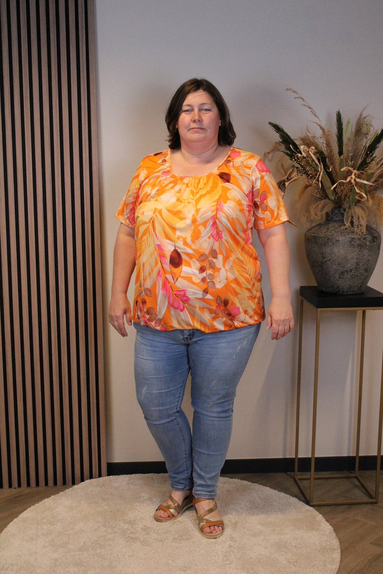 Ayla | Ballon top oranje