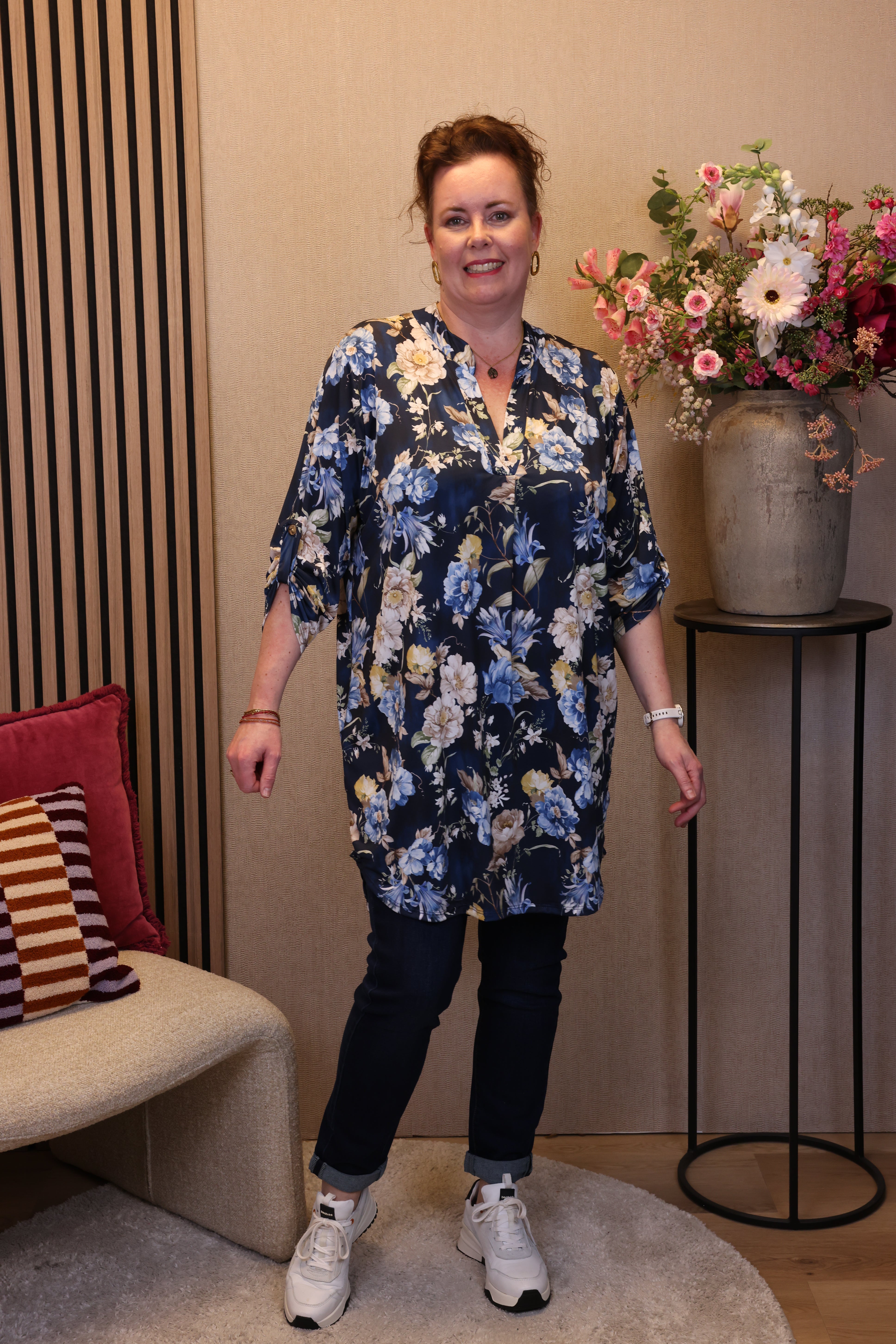 Nathalie | Tuniek blauw
