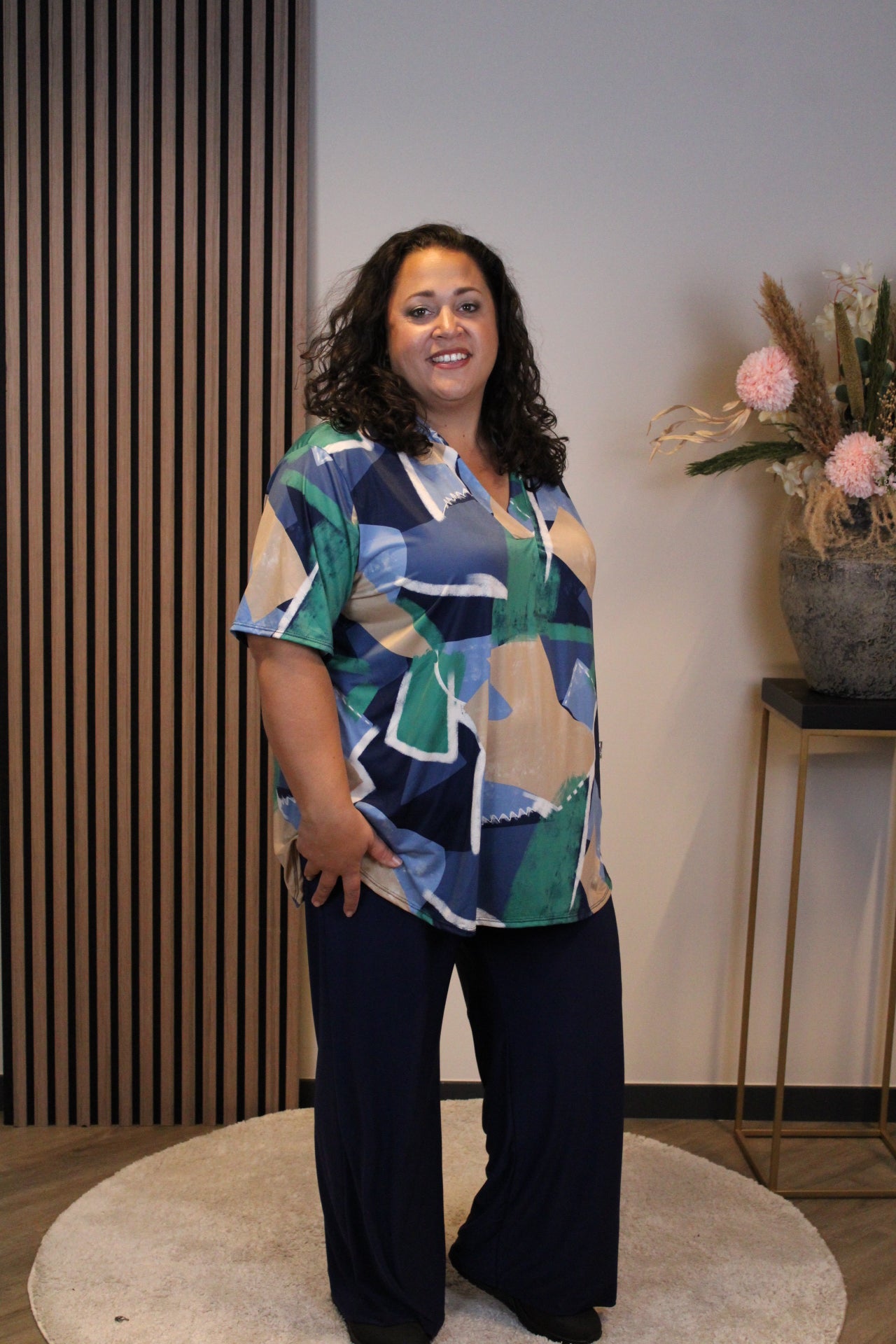 Gabriëlle | Blouse korte mouw 48 t/m 52