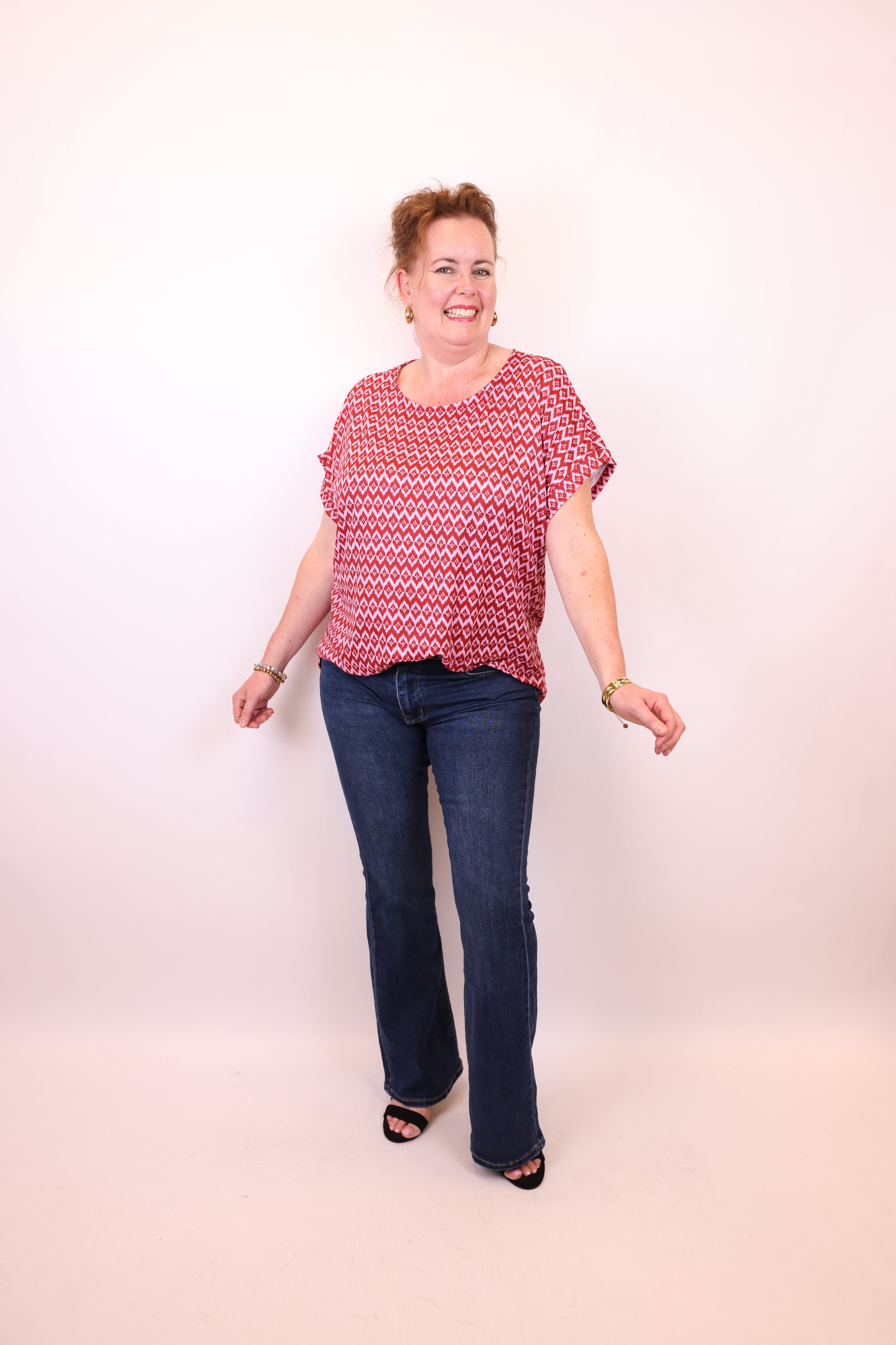 Judy blauw | Flared Jeans 38 - 48