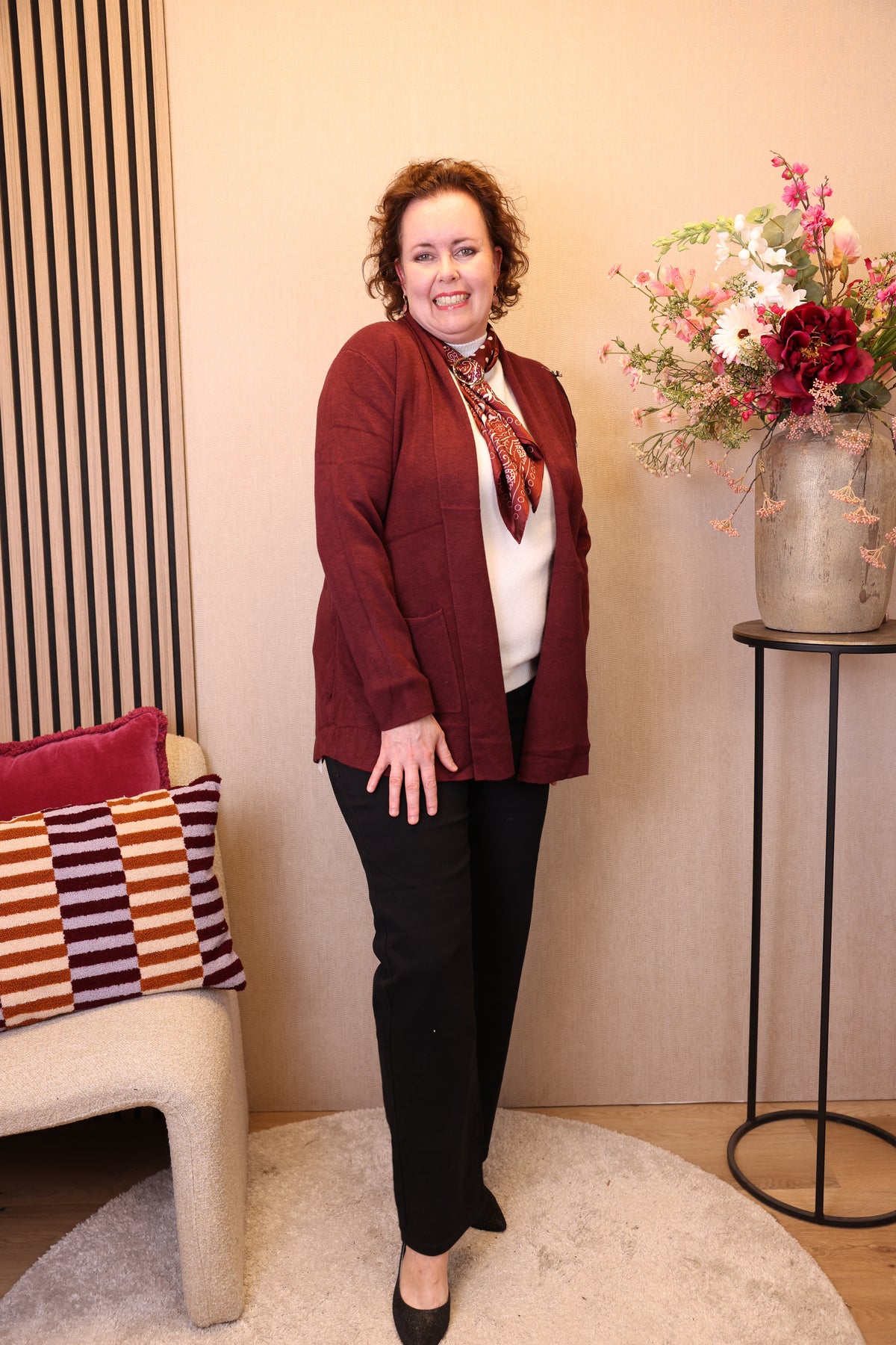 Livia | Vest bordeaux