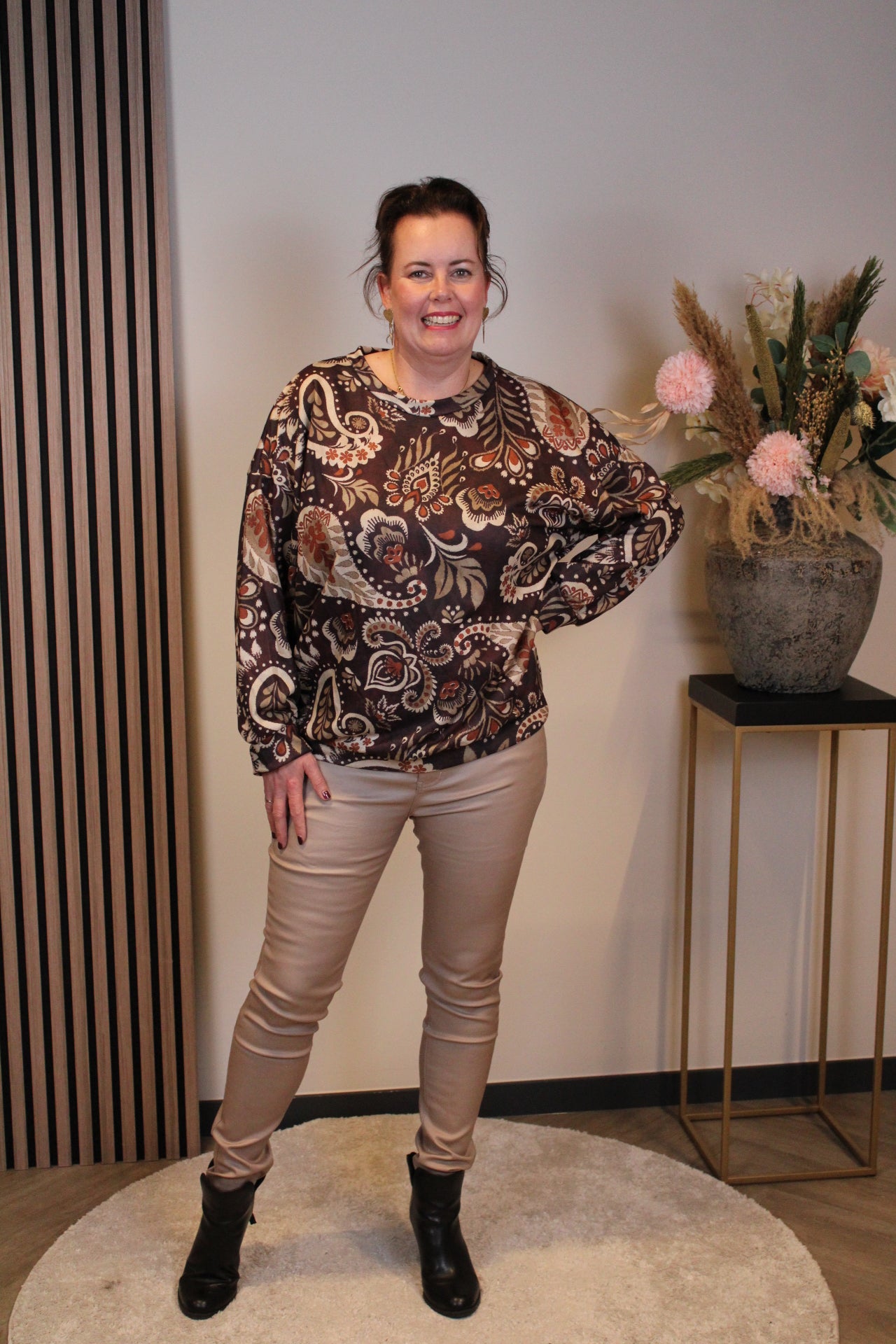 Cato | trui bruin 46 t/m 50