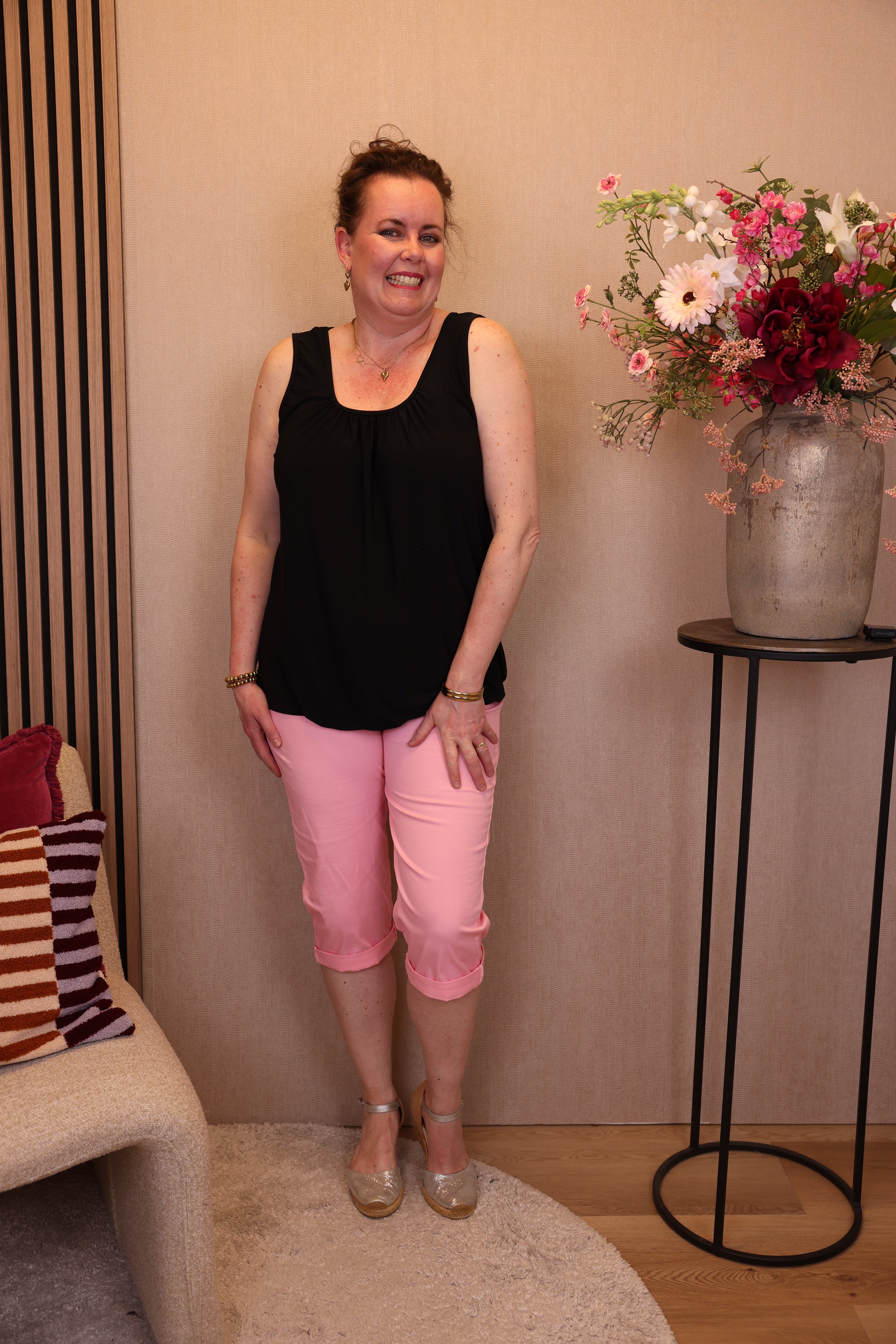 Roos | Ballon top zwart
