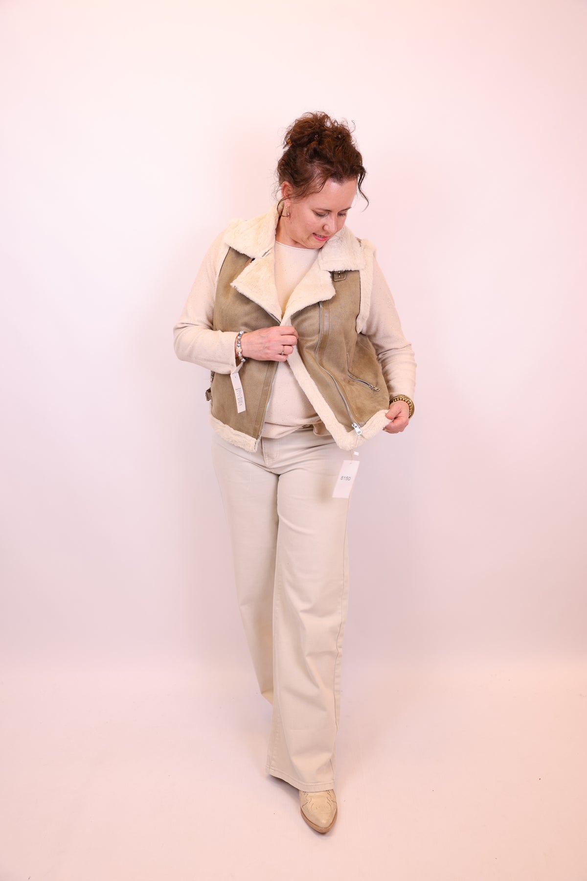 Bente | Gilet beige