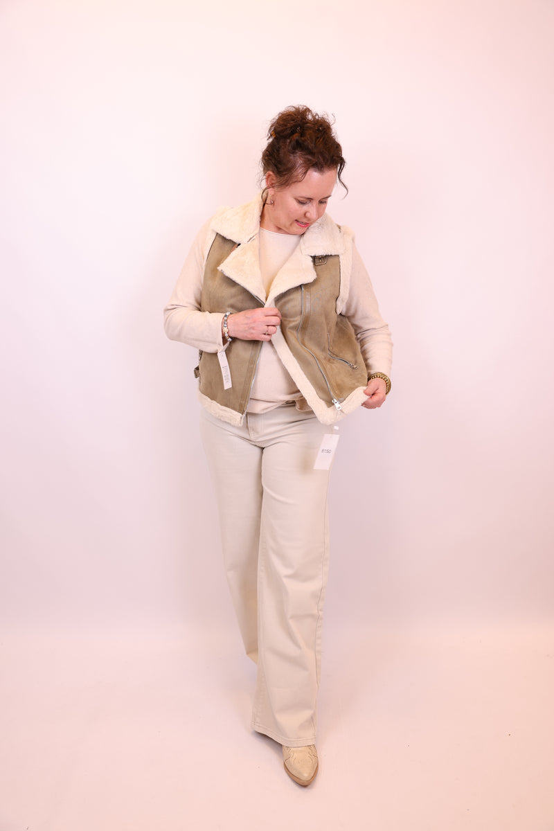 Bente | Gilet beige